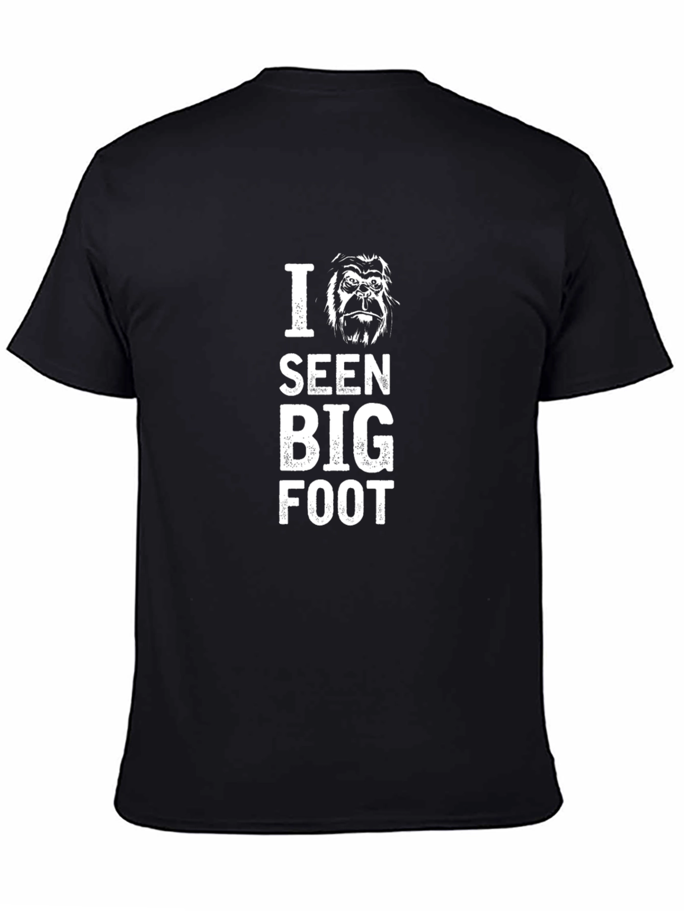I Seen Bigfoot Black Graphic Tee