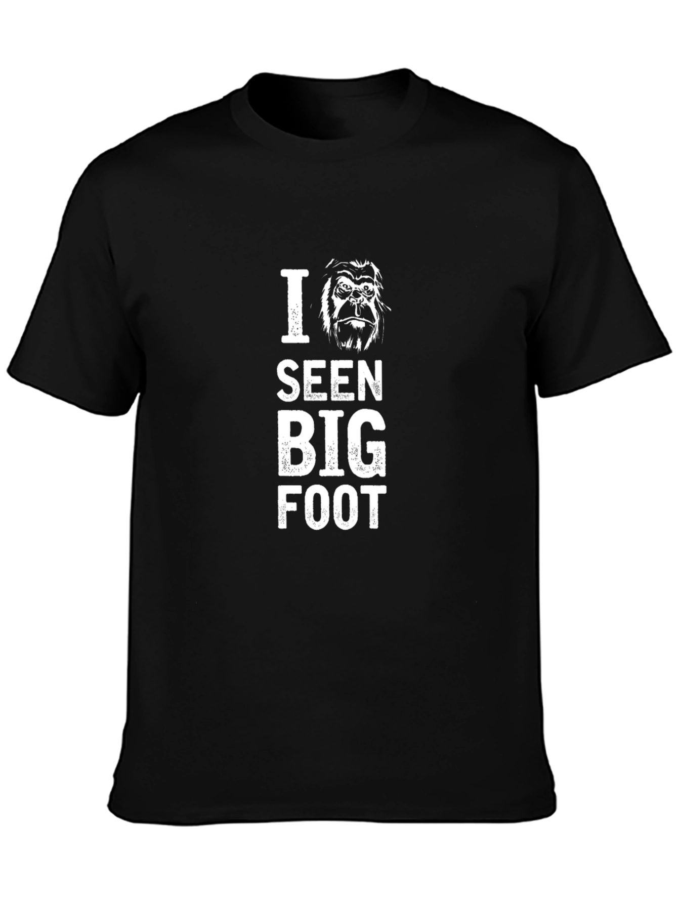 I Seen Bigfoot Black Graphic Tee