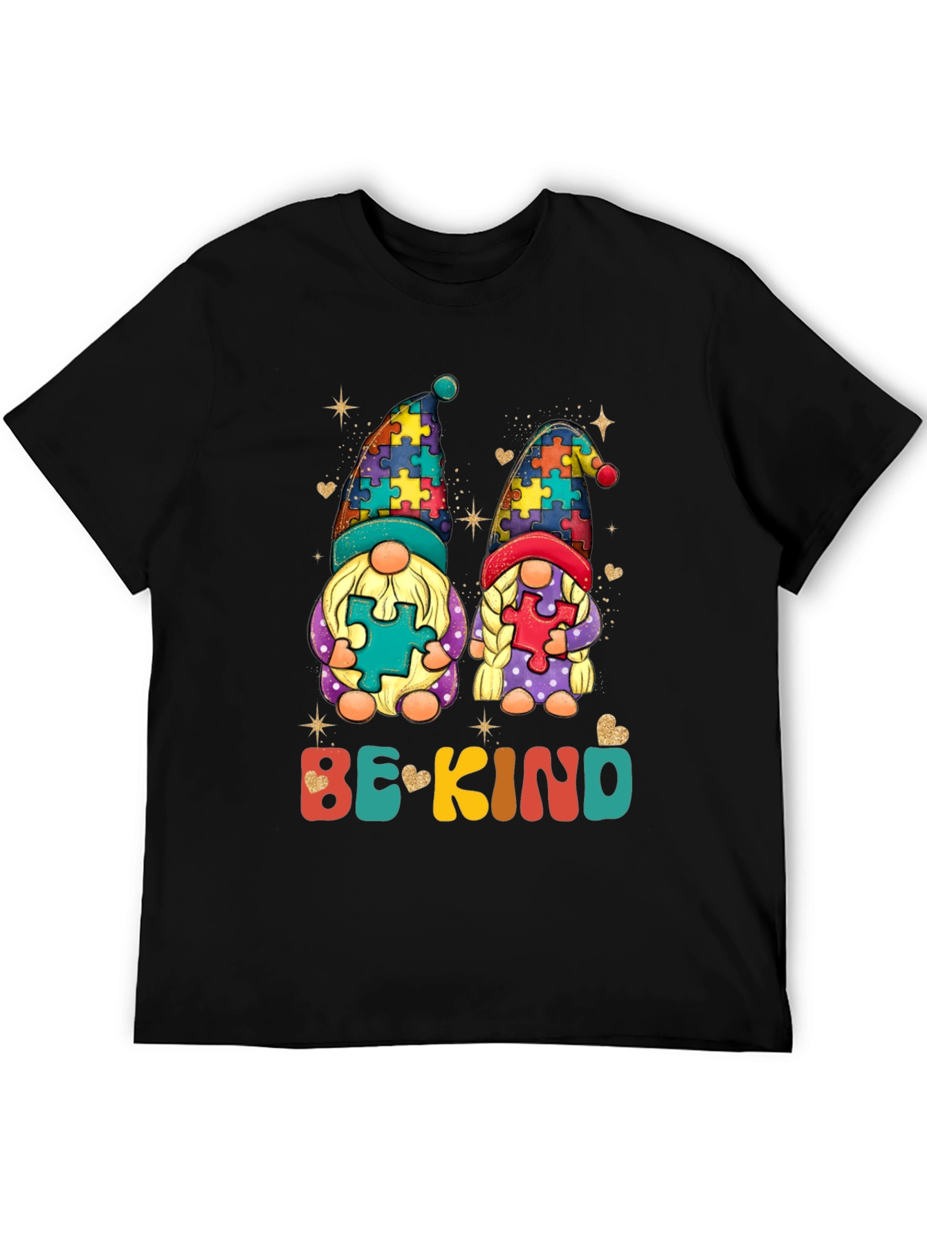 Be Kind Autism Awareness Gnome T-Shirt