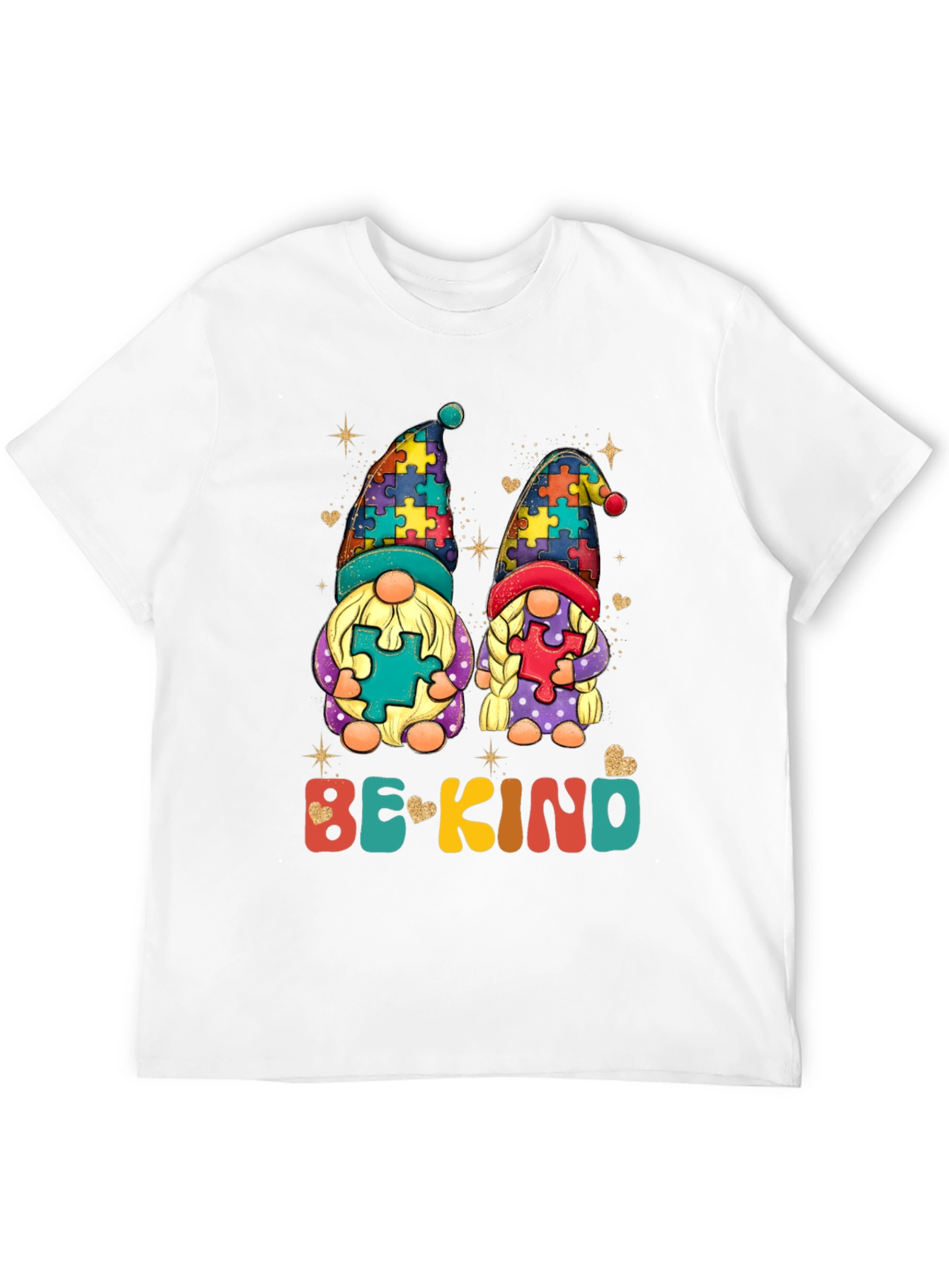 Be Kind Autism Awareness Gnome T-Shirt