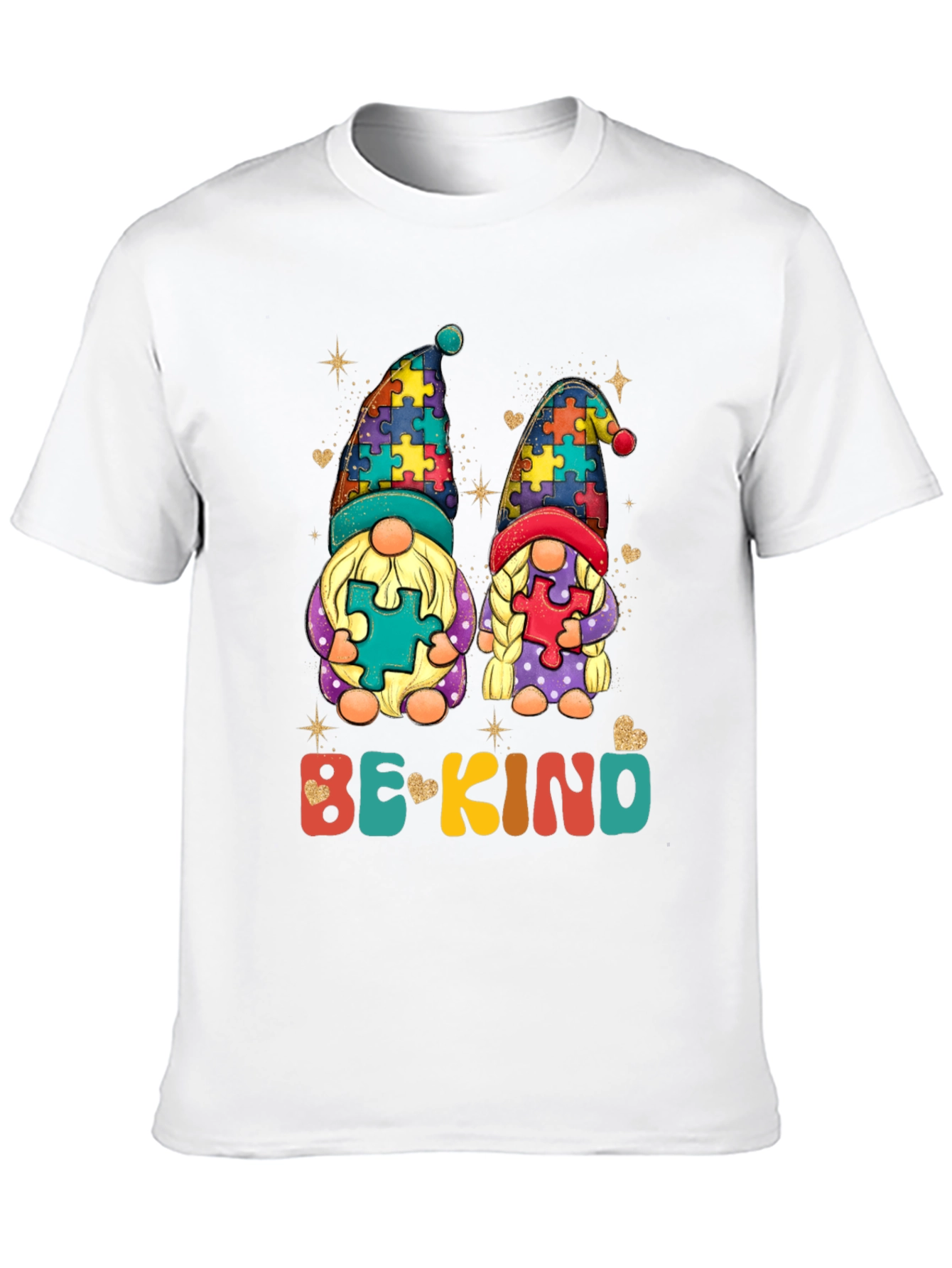 Be Kind Autism Awareness Gnome T-Shirt