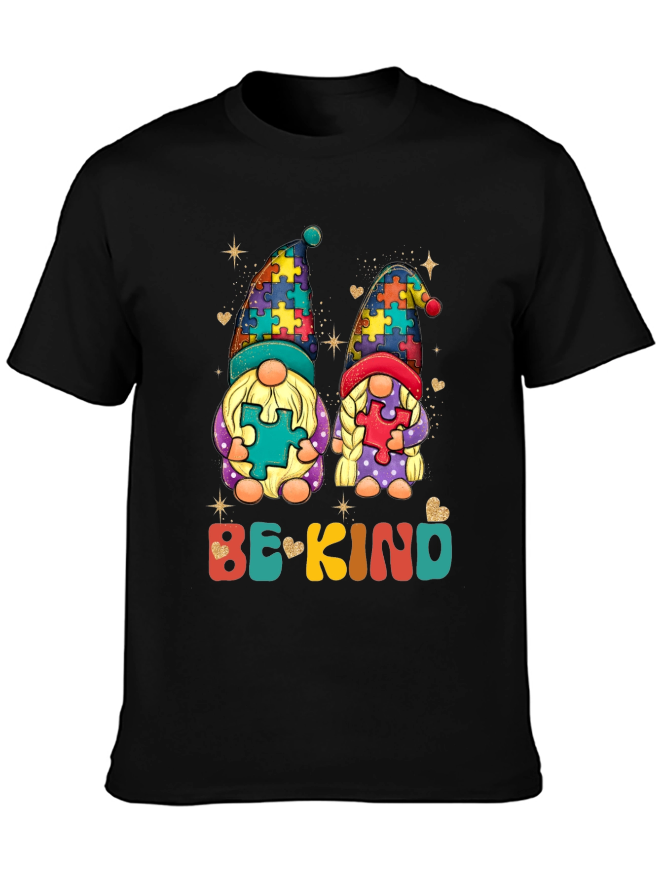 Be Kind Autism Awareness Gnome T-Shirt
