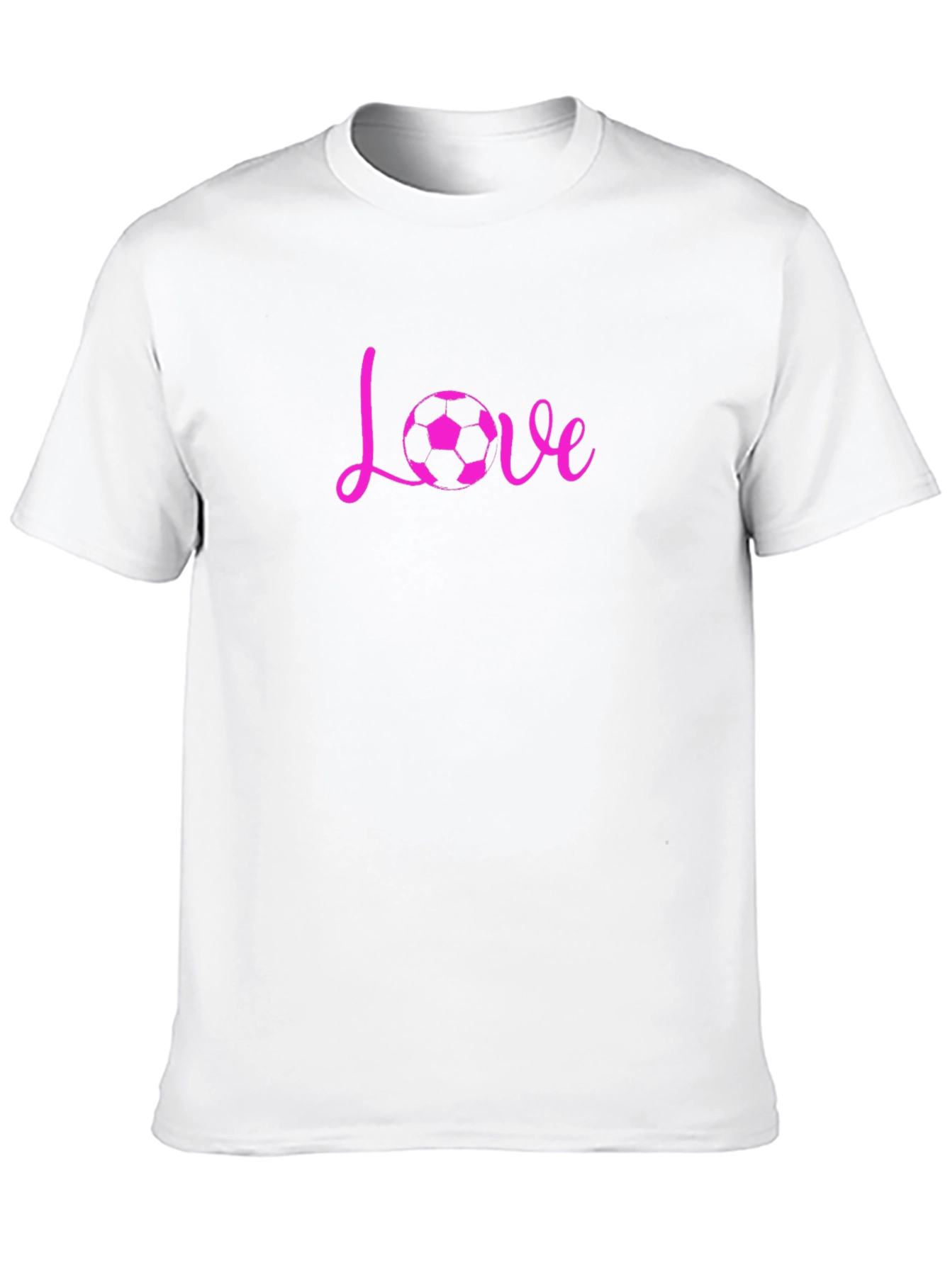 Love Soccer Graphic Tee - Black Cotton Blend