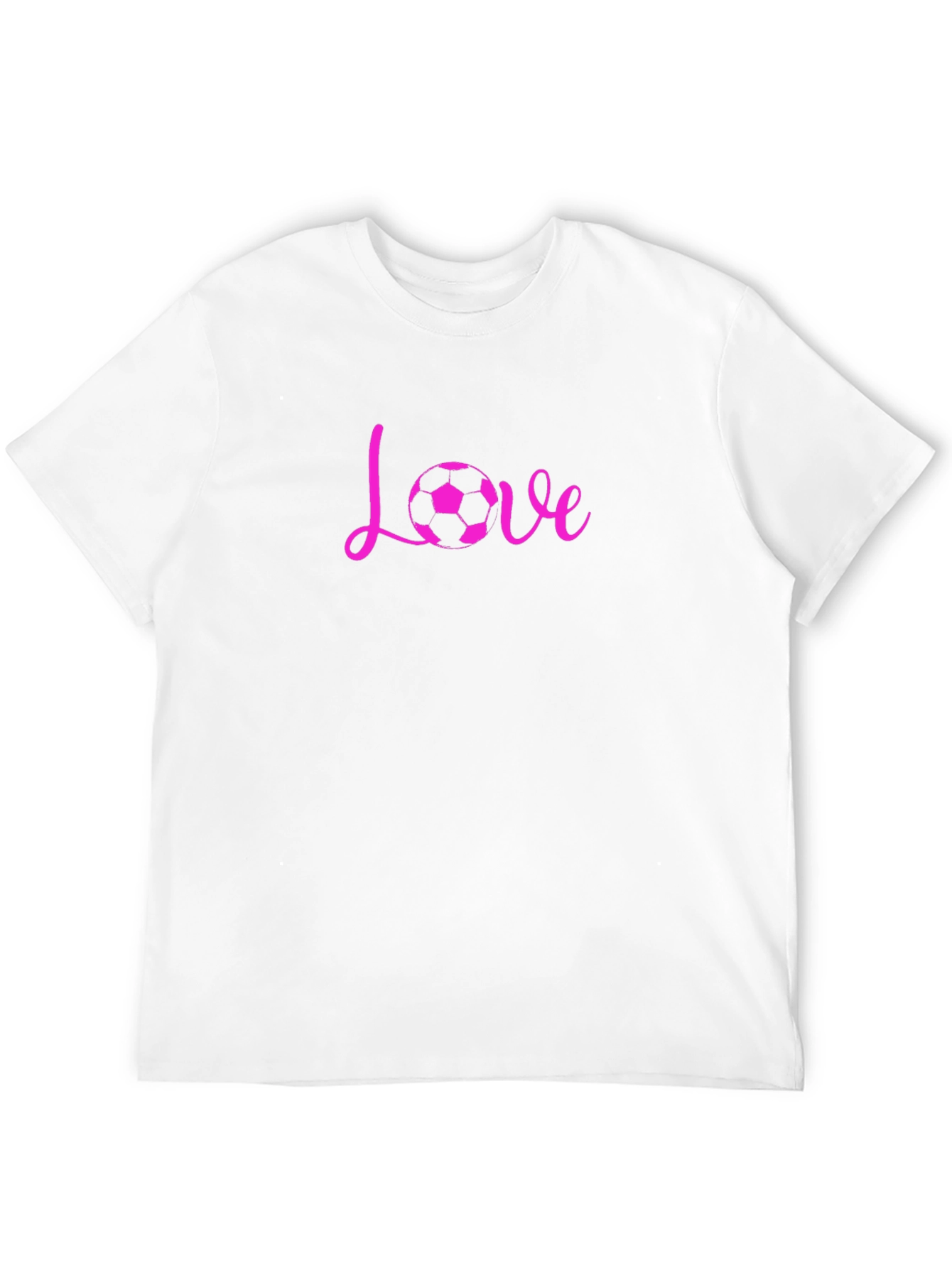 Love Soccer Graphic Tee - Black Cotton Blend