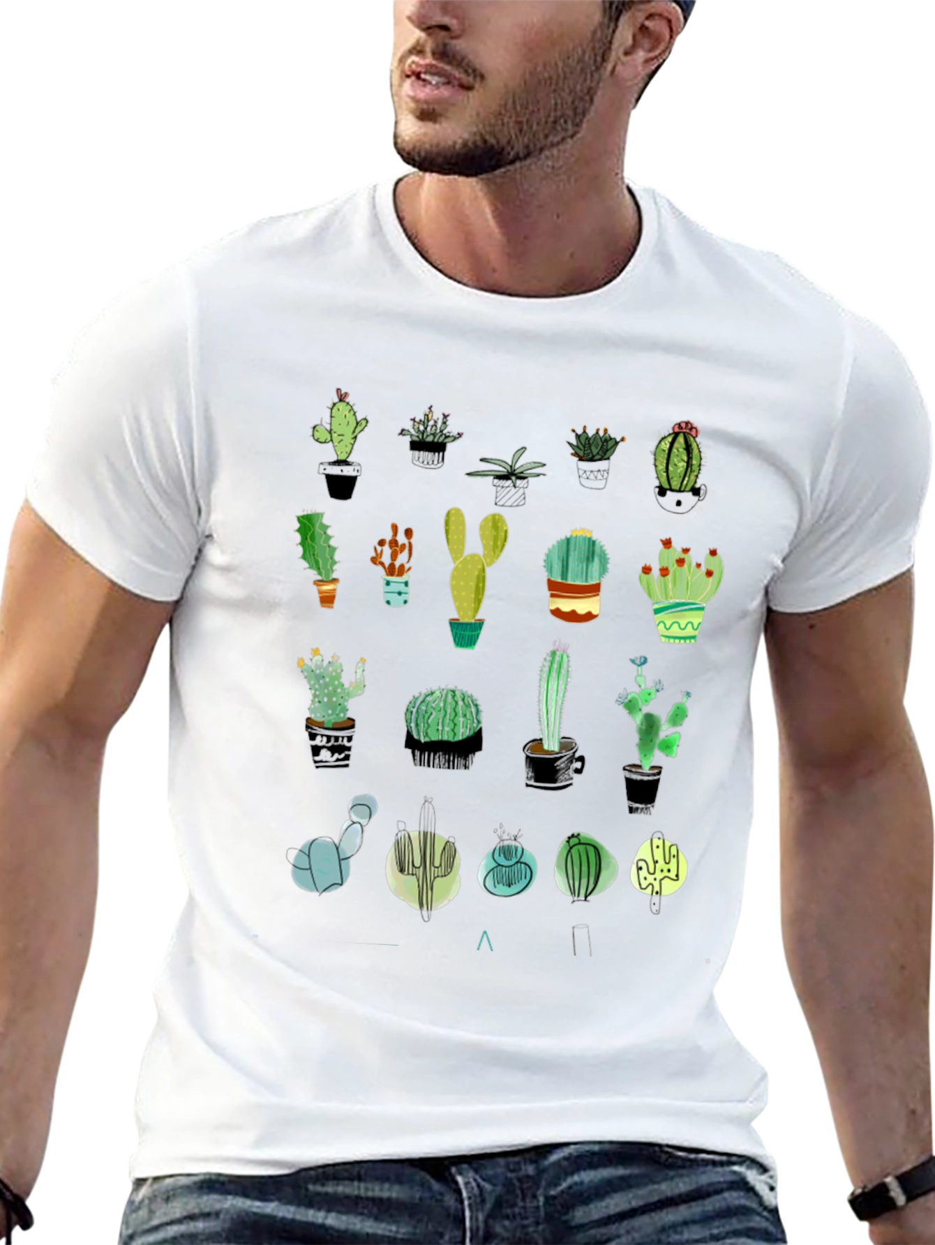 Cactus Print T-Shirt