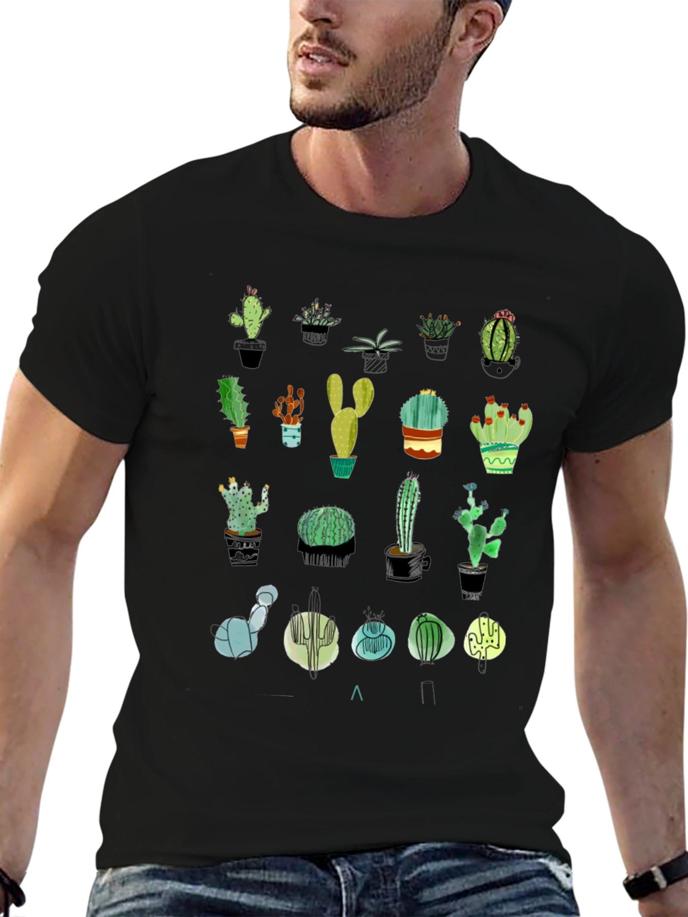 Cactus Print T-Shirt
