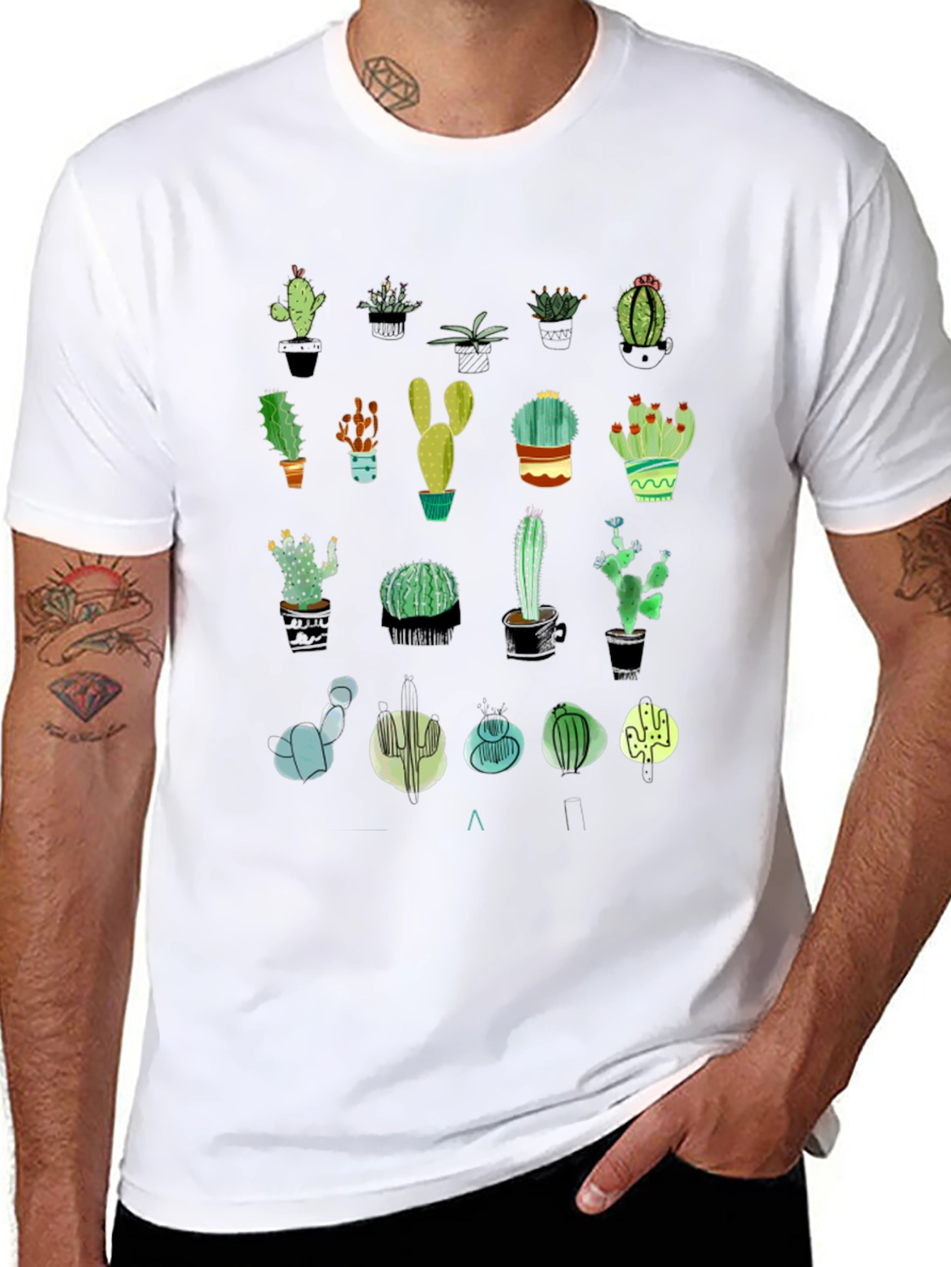 Cactus Print T-Shirt