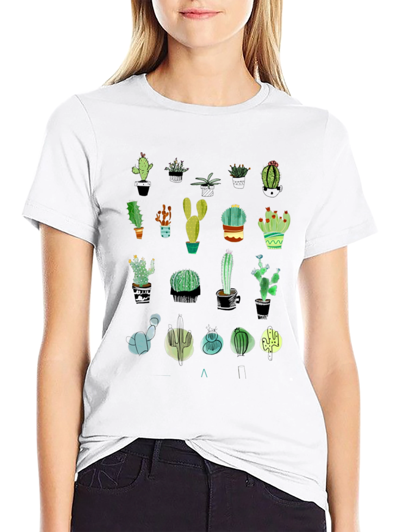 Cactus Print T-Shirt