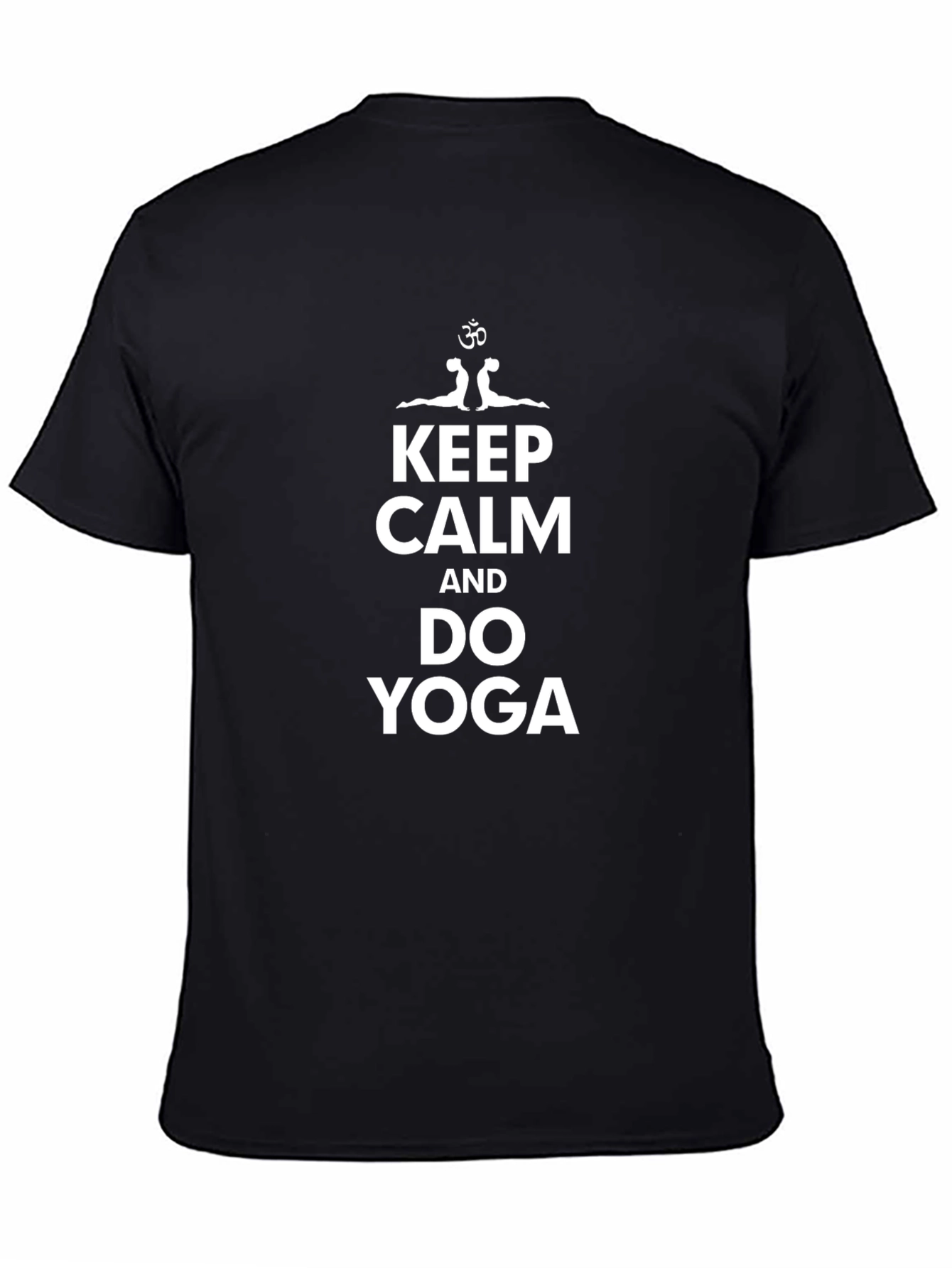 Keep Calm & Do Yoga Black Graphic T-Shirt
