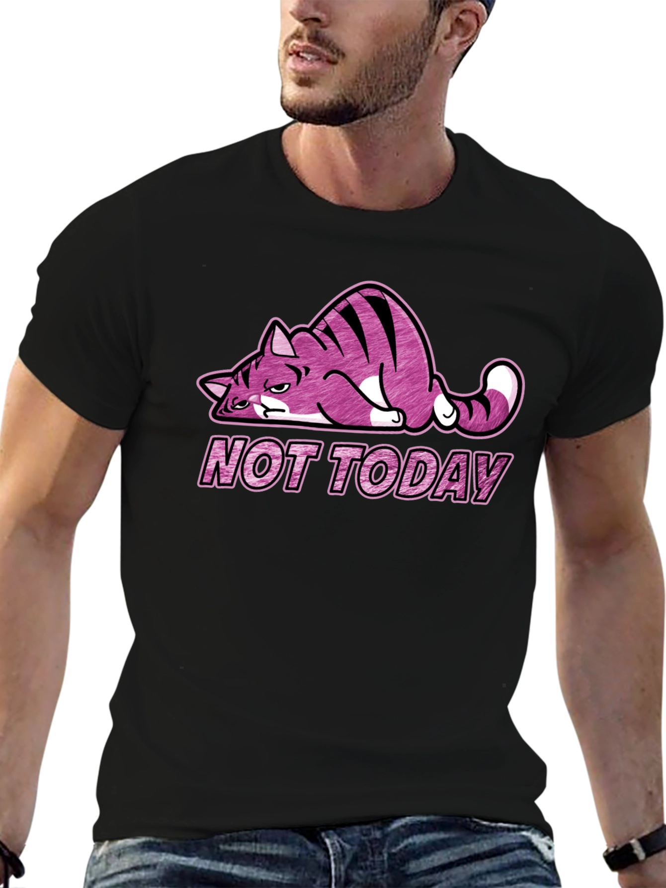 Not Today Cat Graphic Tee