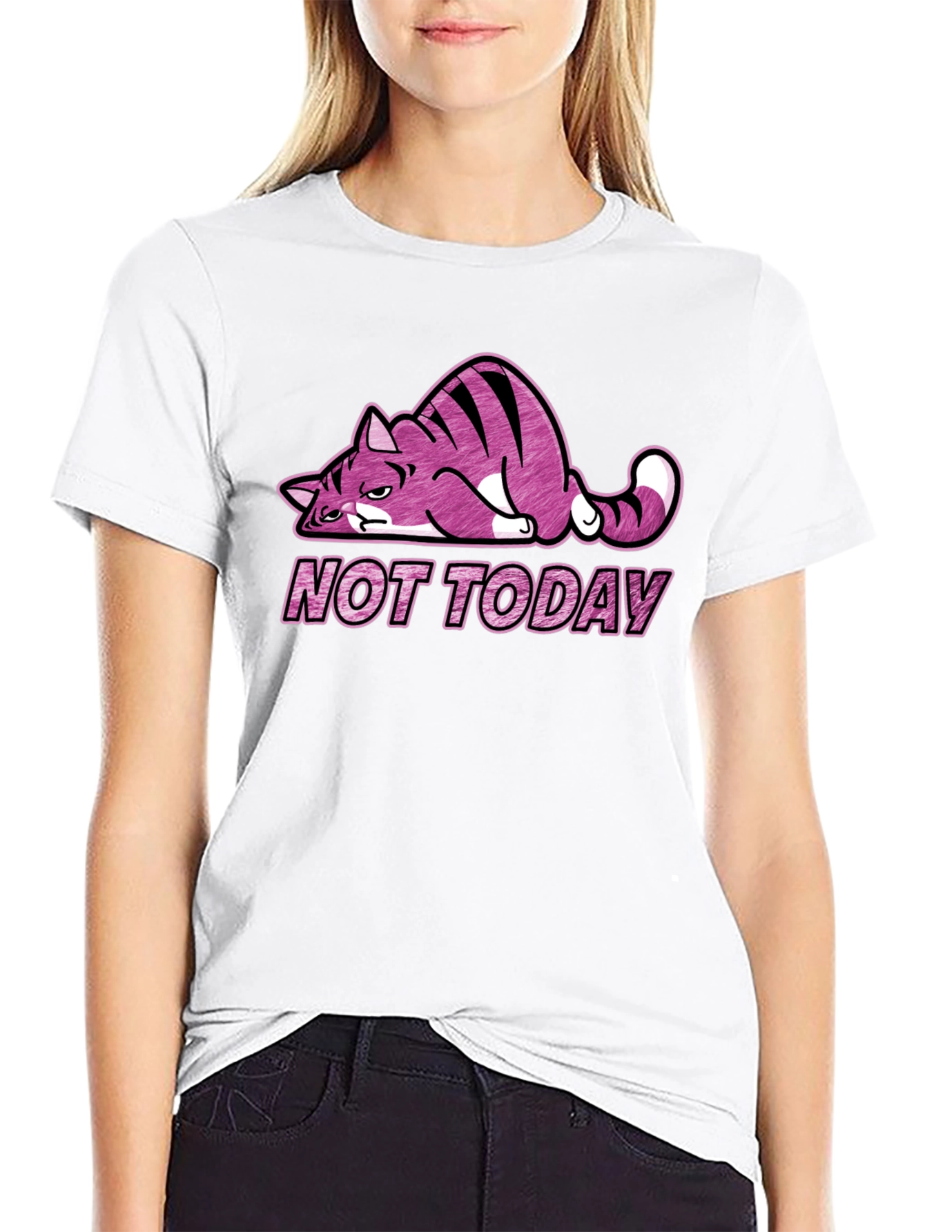 Not Today Cat Graphic Tee