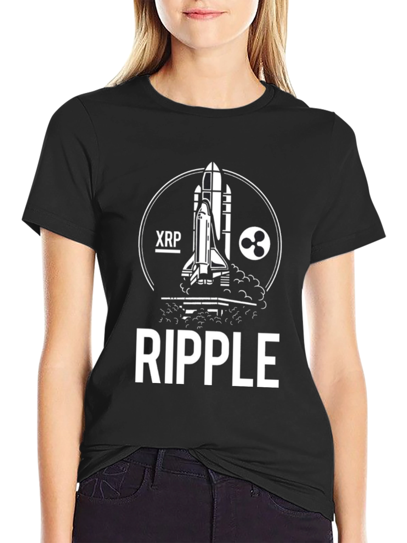 Ripple XRP Rocket T-Shirt - Crypto Moon