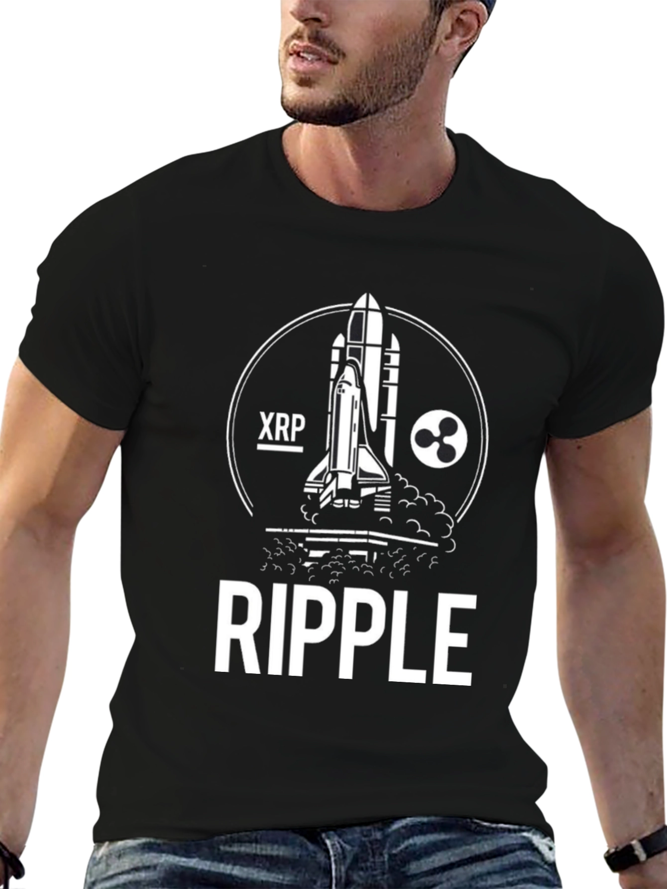Ripple XRP Rocket T-Shirt - Crypto Moon