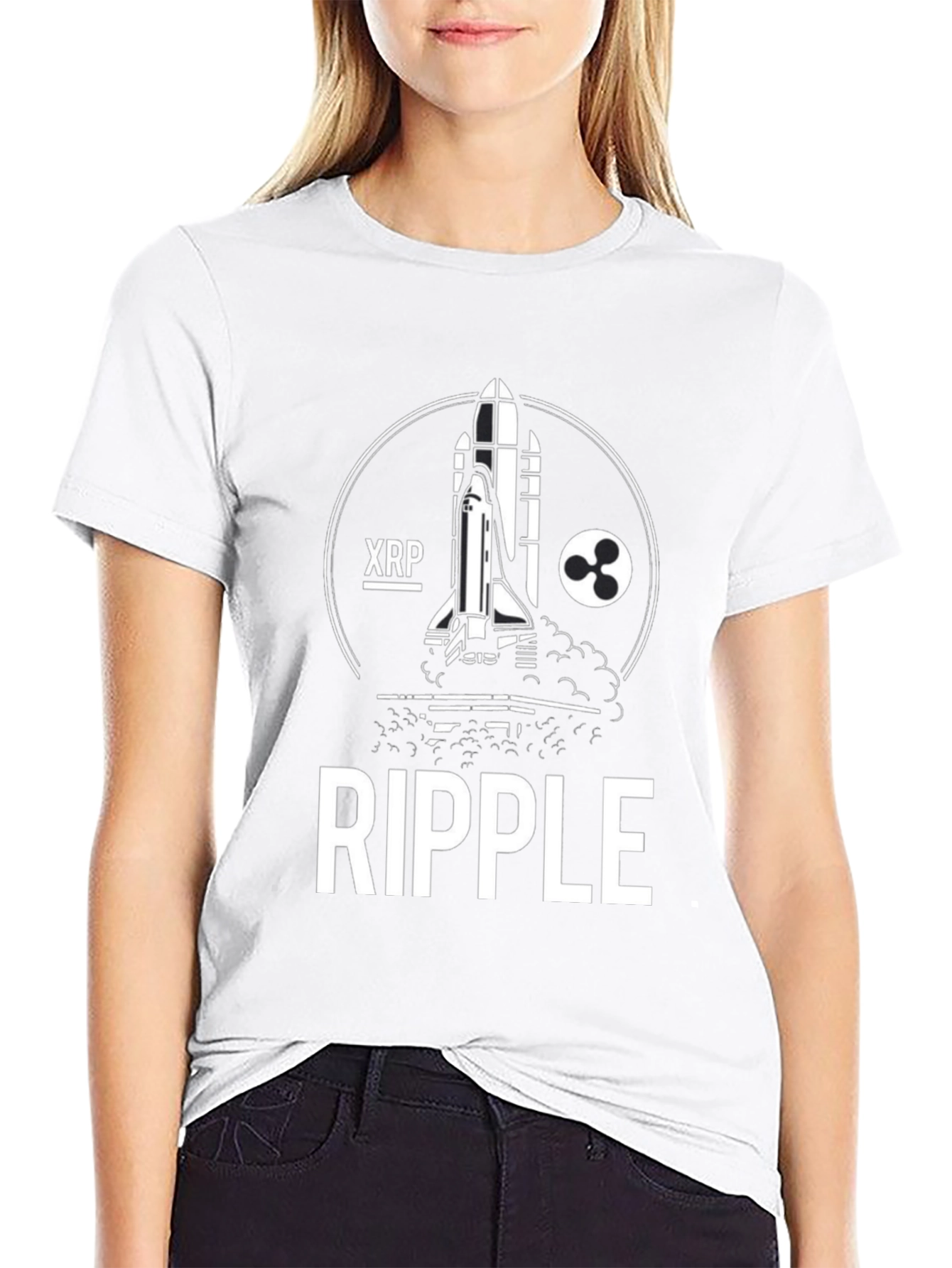 Ripple XRP Rocket T-Shirt - Crypto Moon