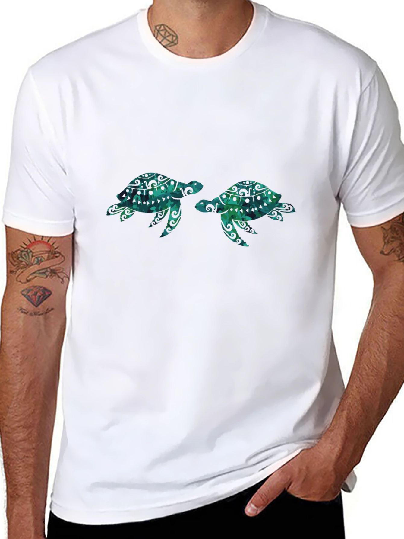 Turtle Graphic Tee - Cool Ocean Design