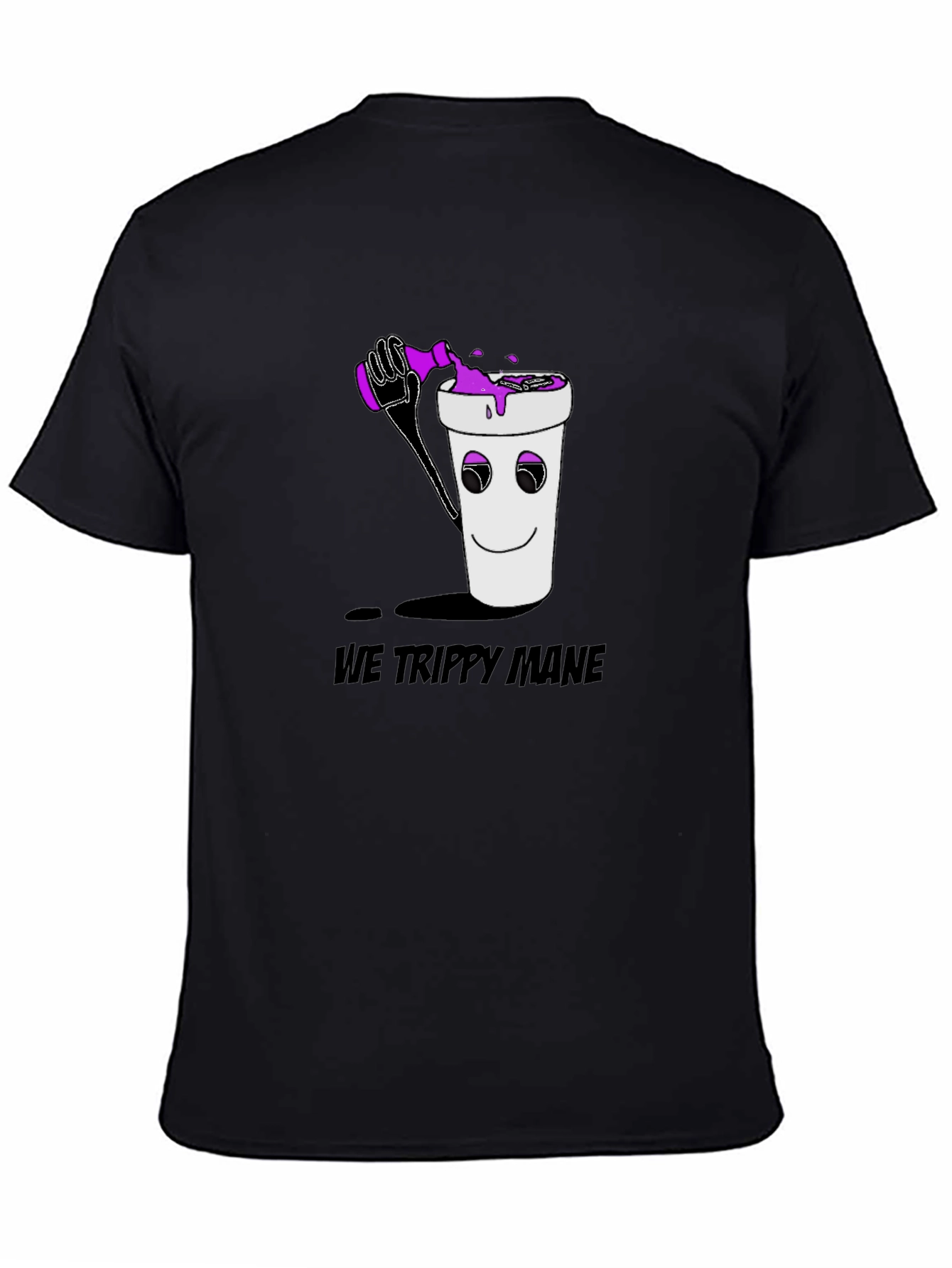 We Trippy Mane Black Graphic Tee
