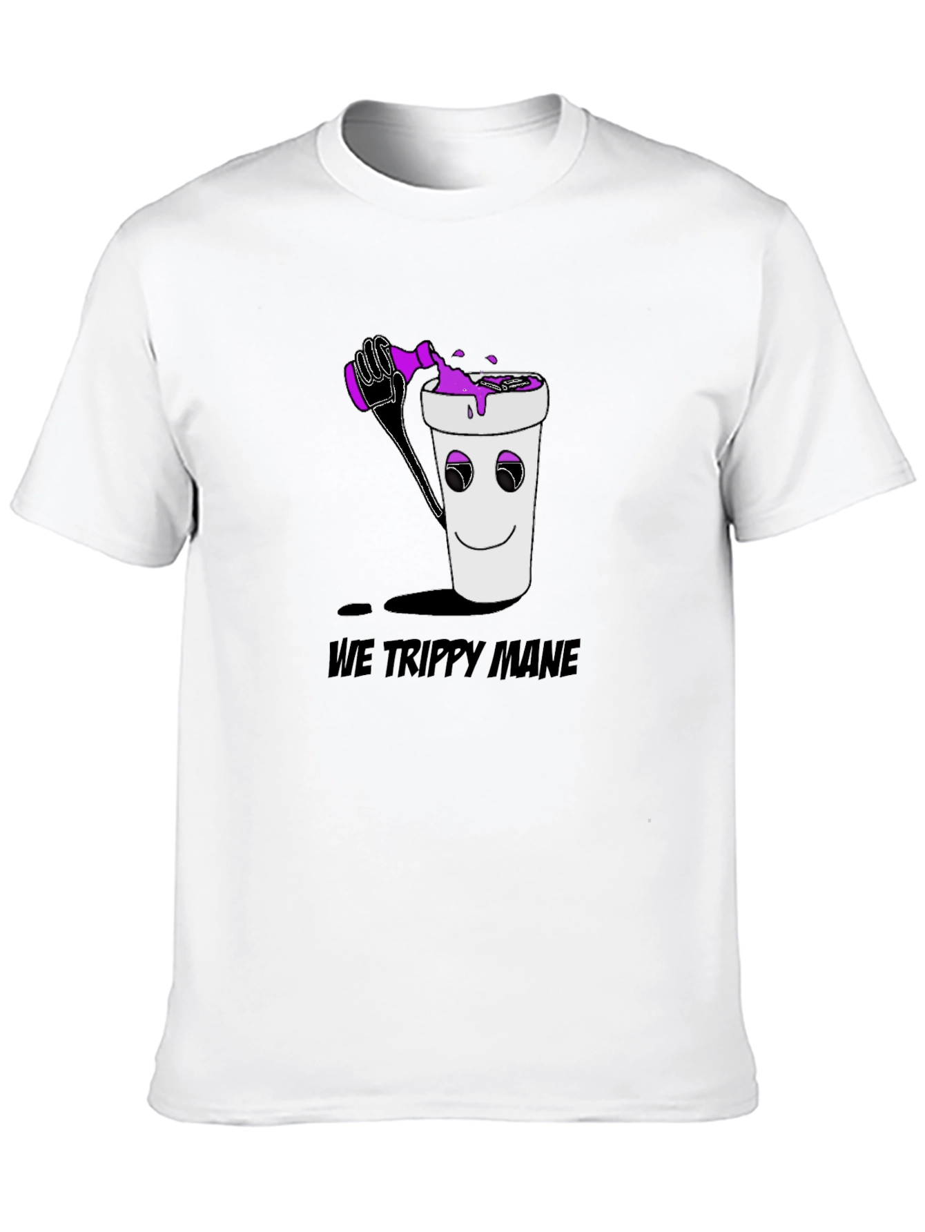 We Trippy Mane Black Graphic Tee