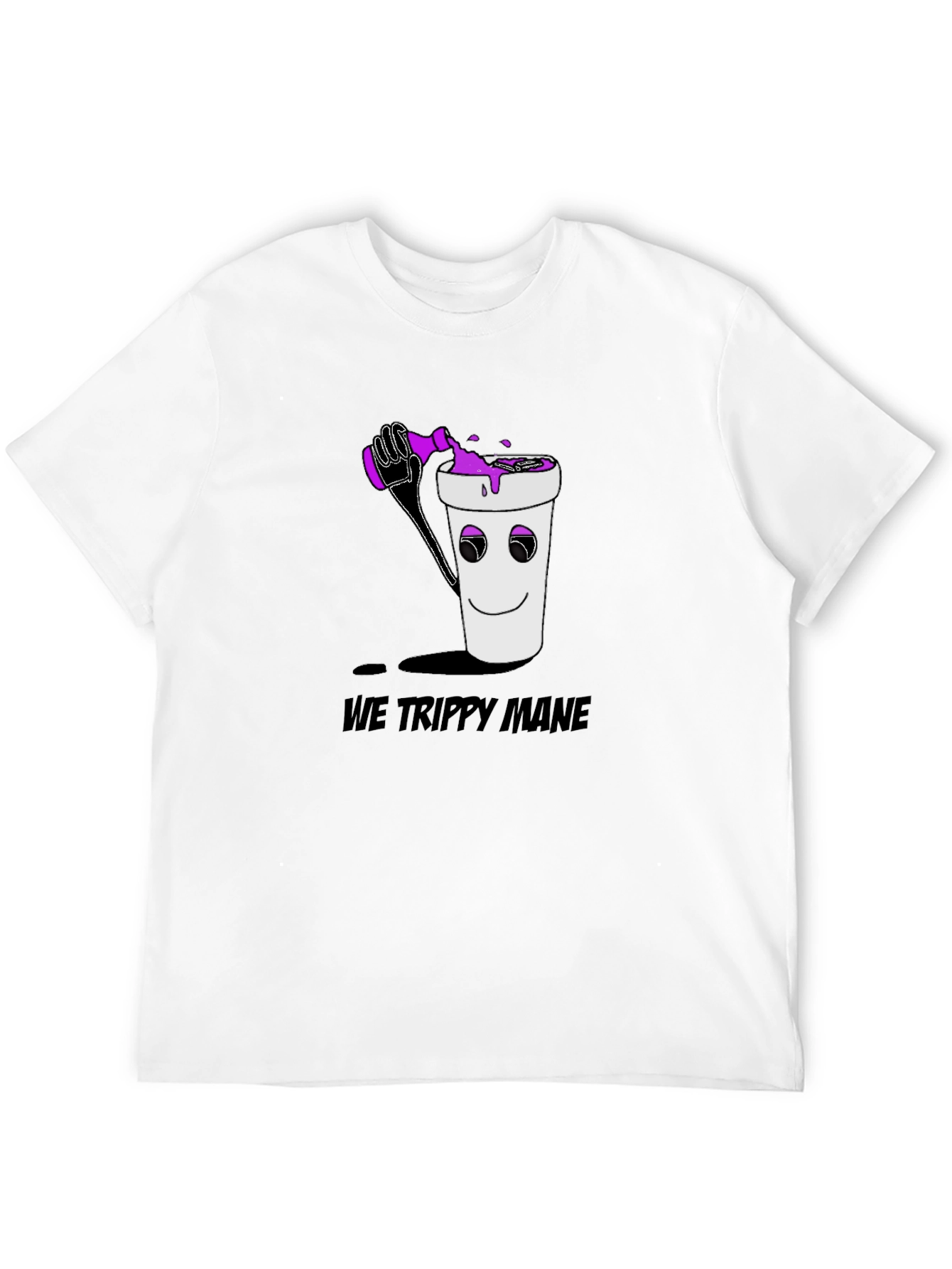 We Trippy Mane Black Graphic Tee