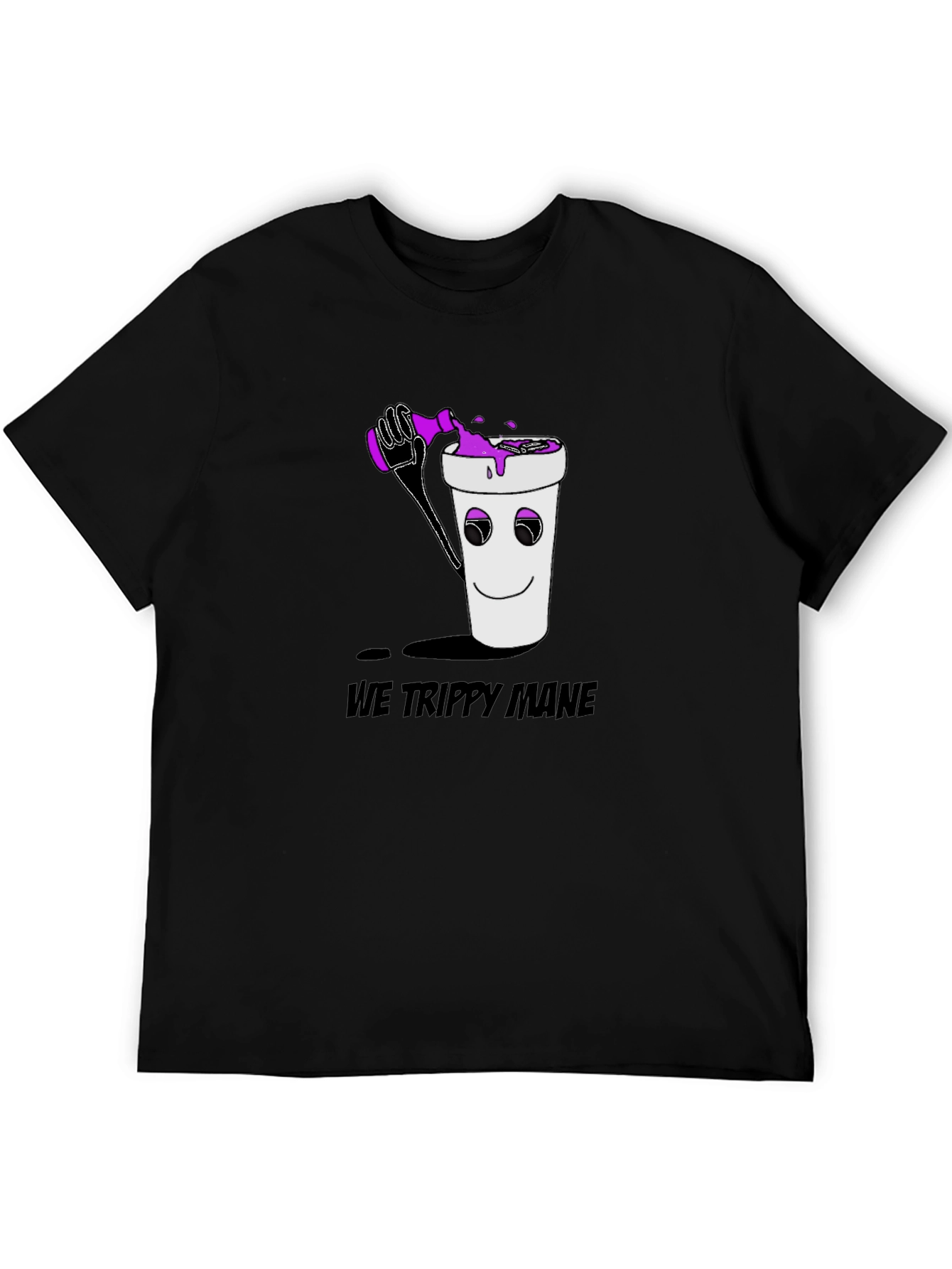 We Trippy Mane Black Graphic Tee