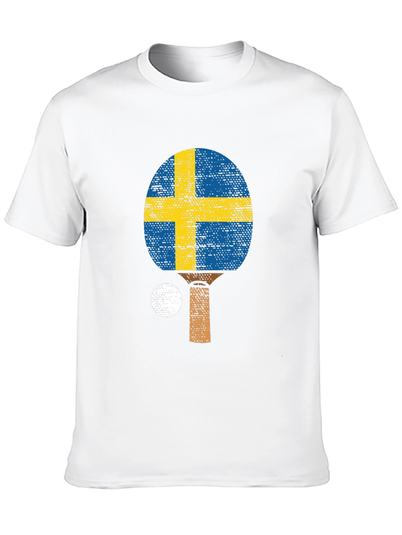 Sweden Flag Table Tennis T-Shirt