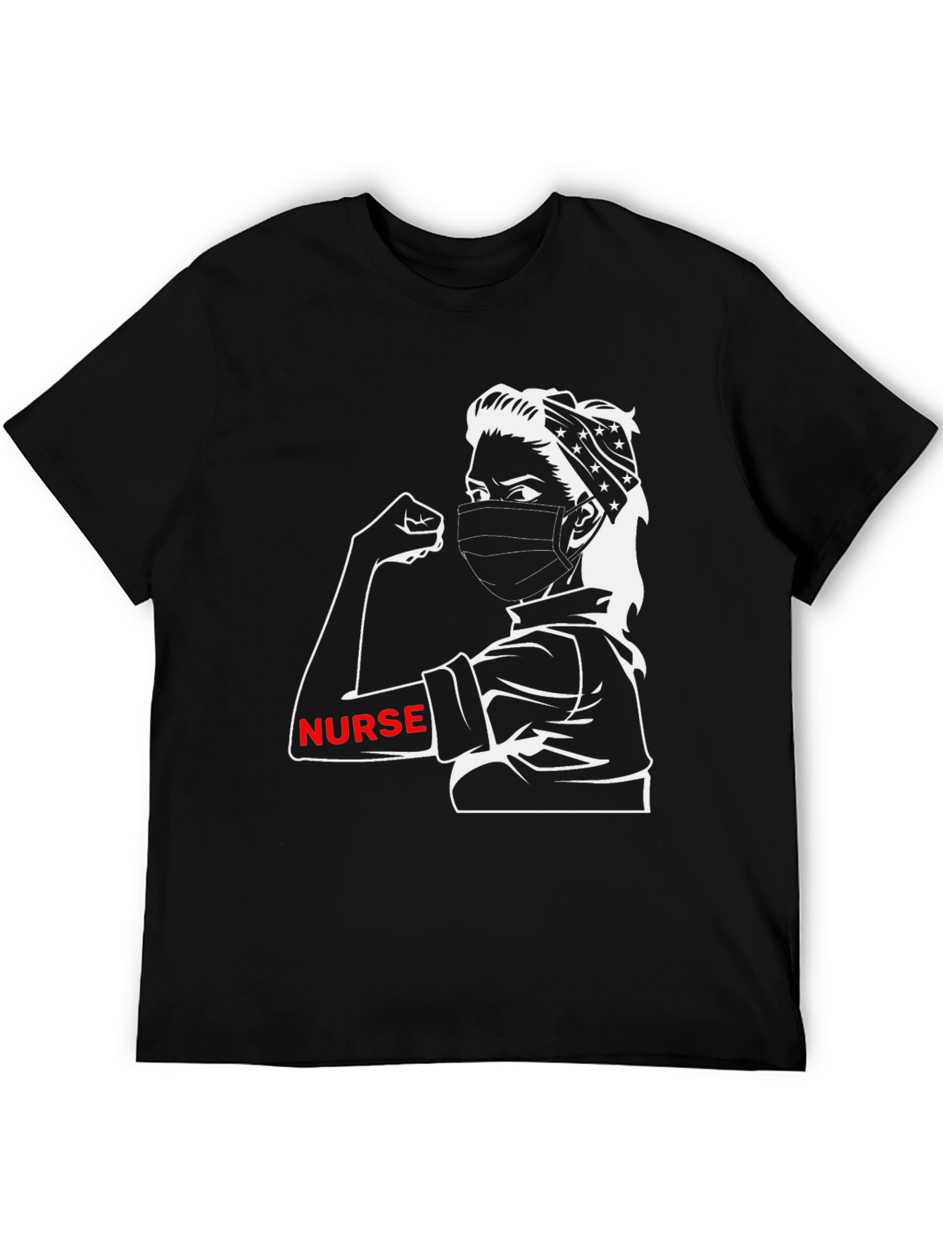 Nurse Strong T-Shirt - Black Graphic Tee