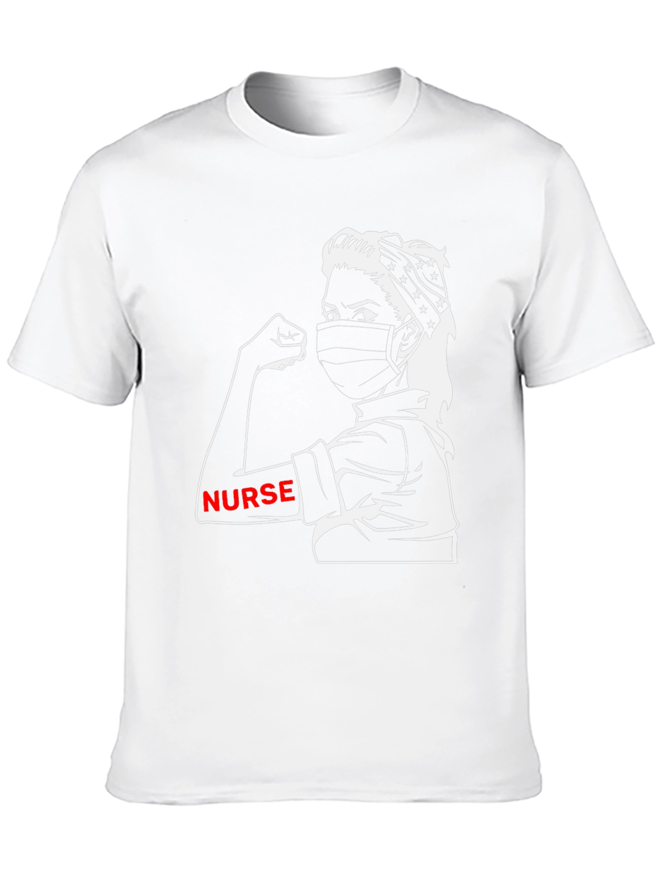 Nurse Strong T-Shirt - Black Graphic Tee
