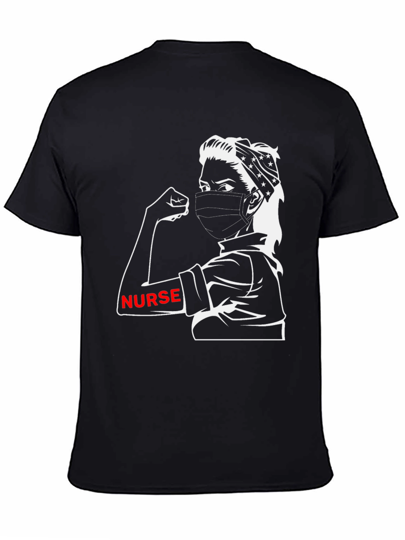 Nurse Strong T-Shirt - Black Graphic Tee