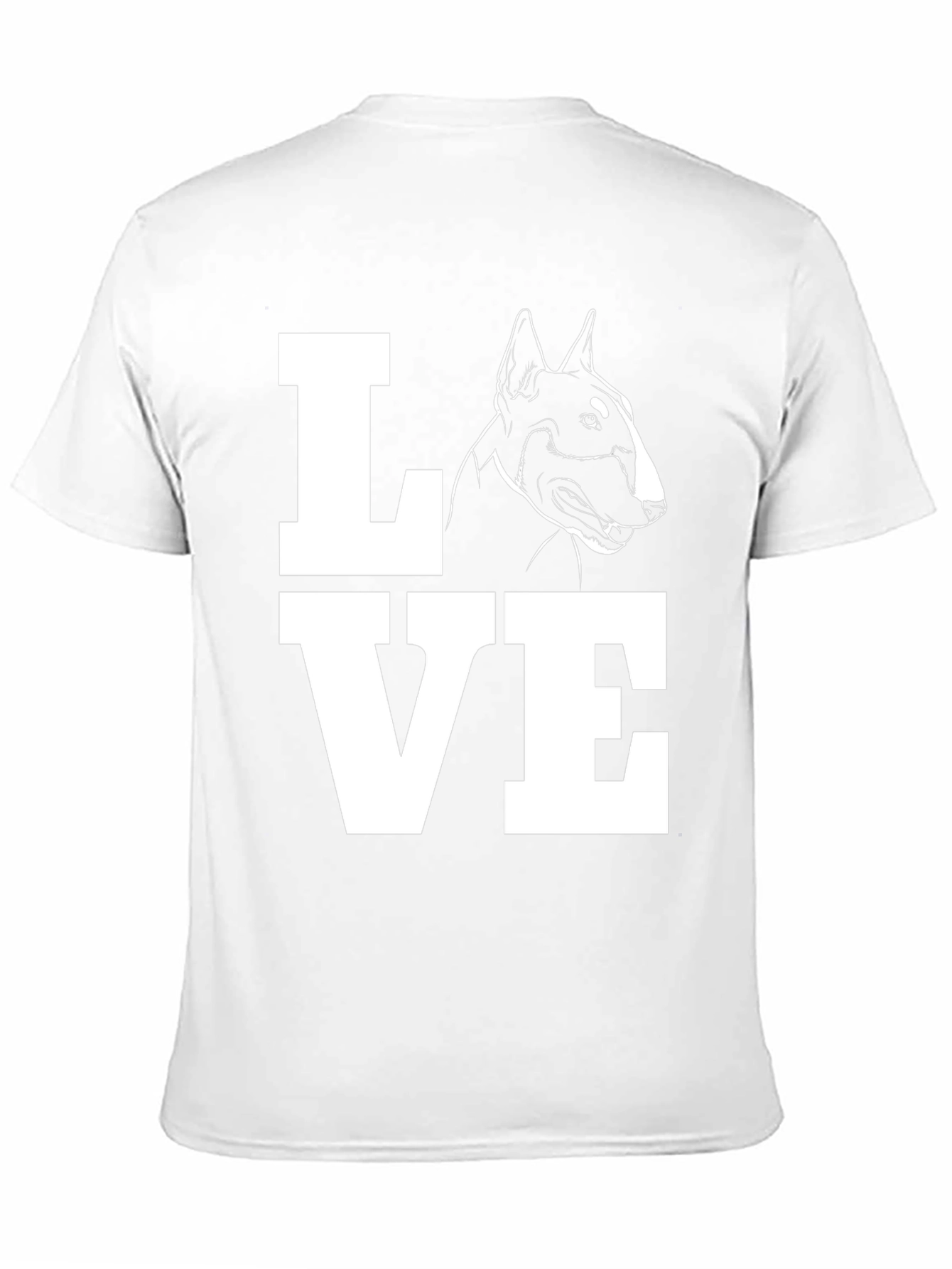 Bull Terrier Dog LOVE T-Shirt - Black