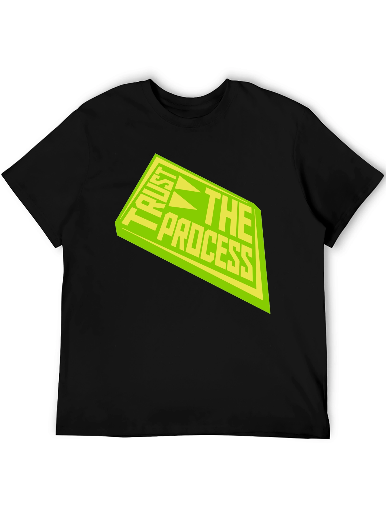 Trust The Process Black Graphic Tee