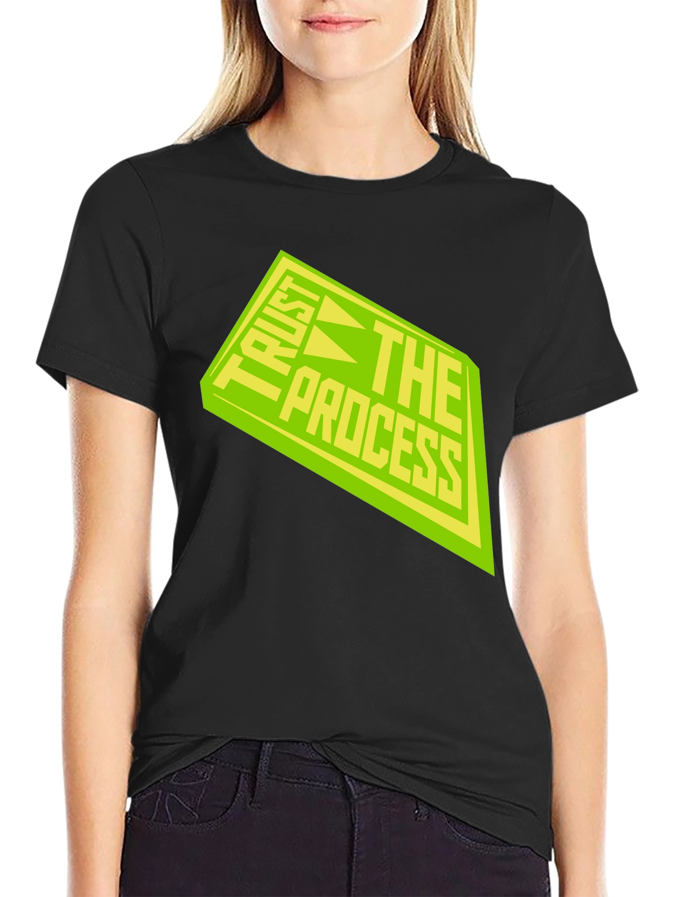 Trust The Process Black Graphic Tee