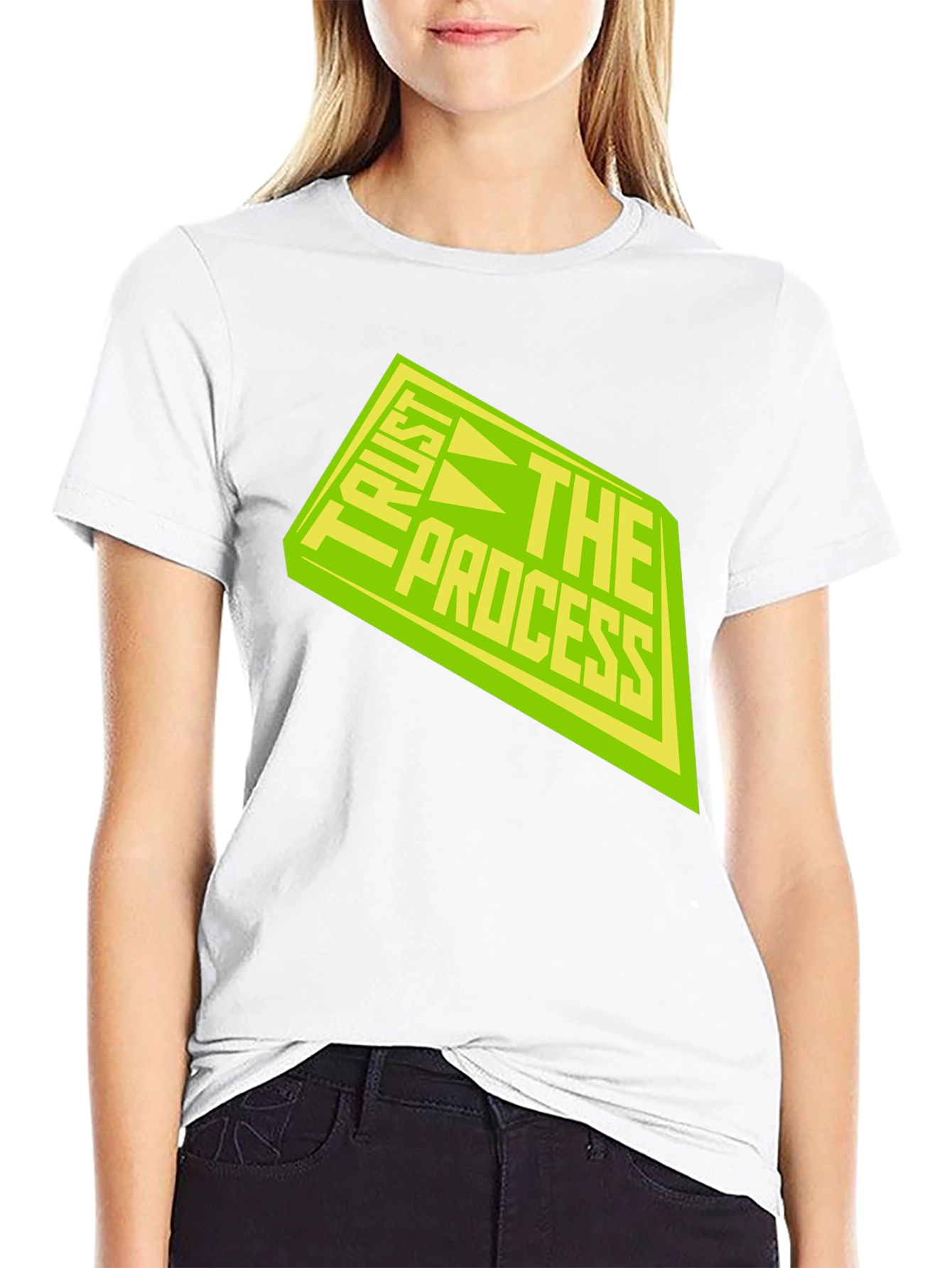 Trust The Process Black Graphic Tee