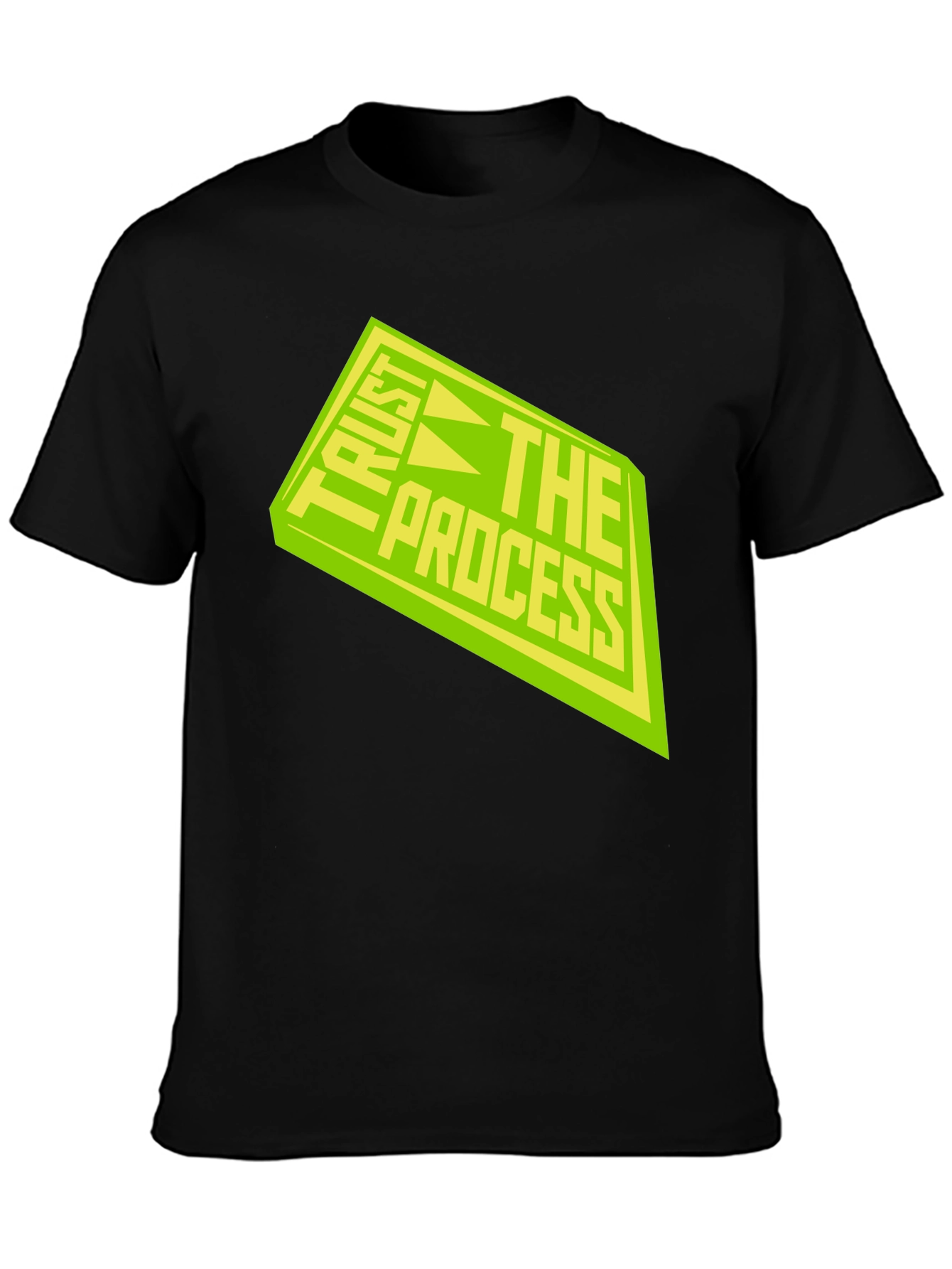 Trust The Process Black Graphic Tee