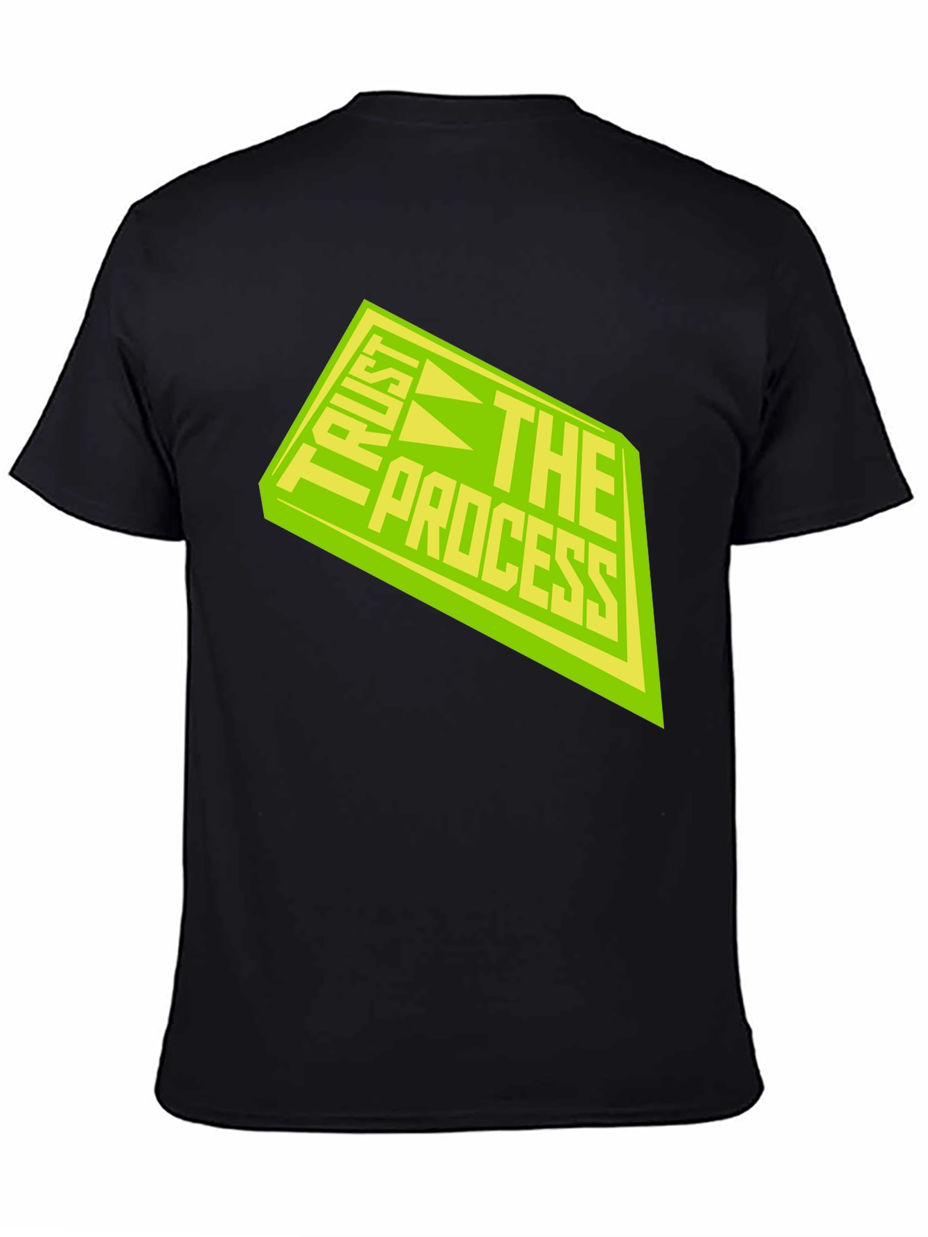 Trust The Process Black Graphic Tee