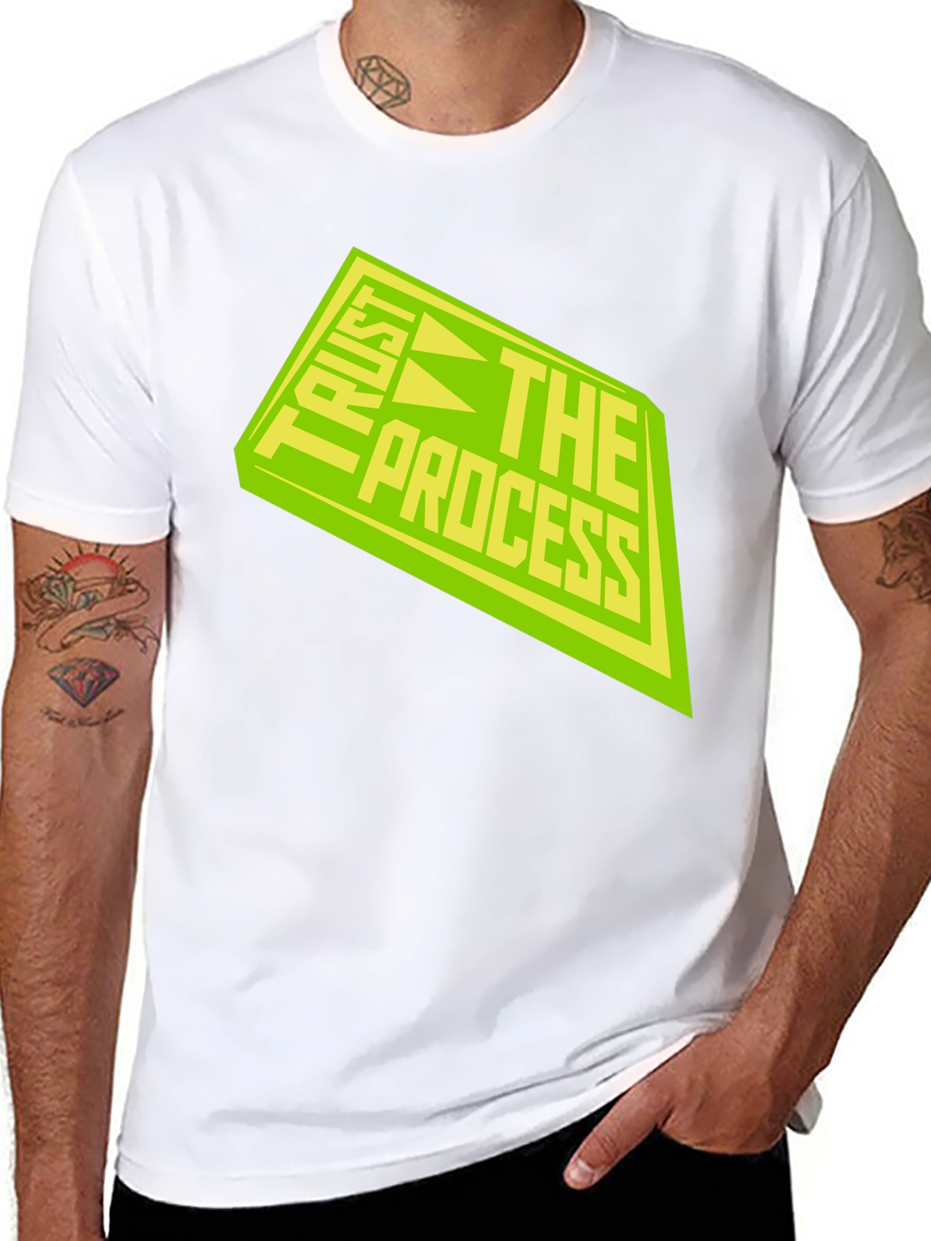 Trust The Process Black Graphic Tee
