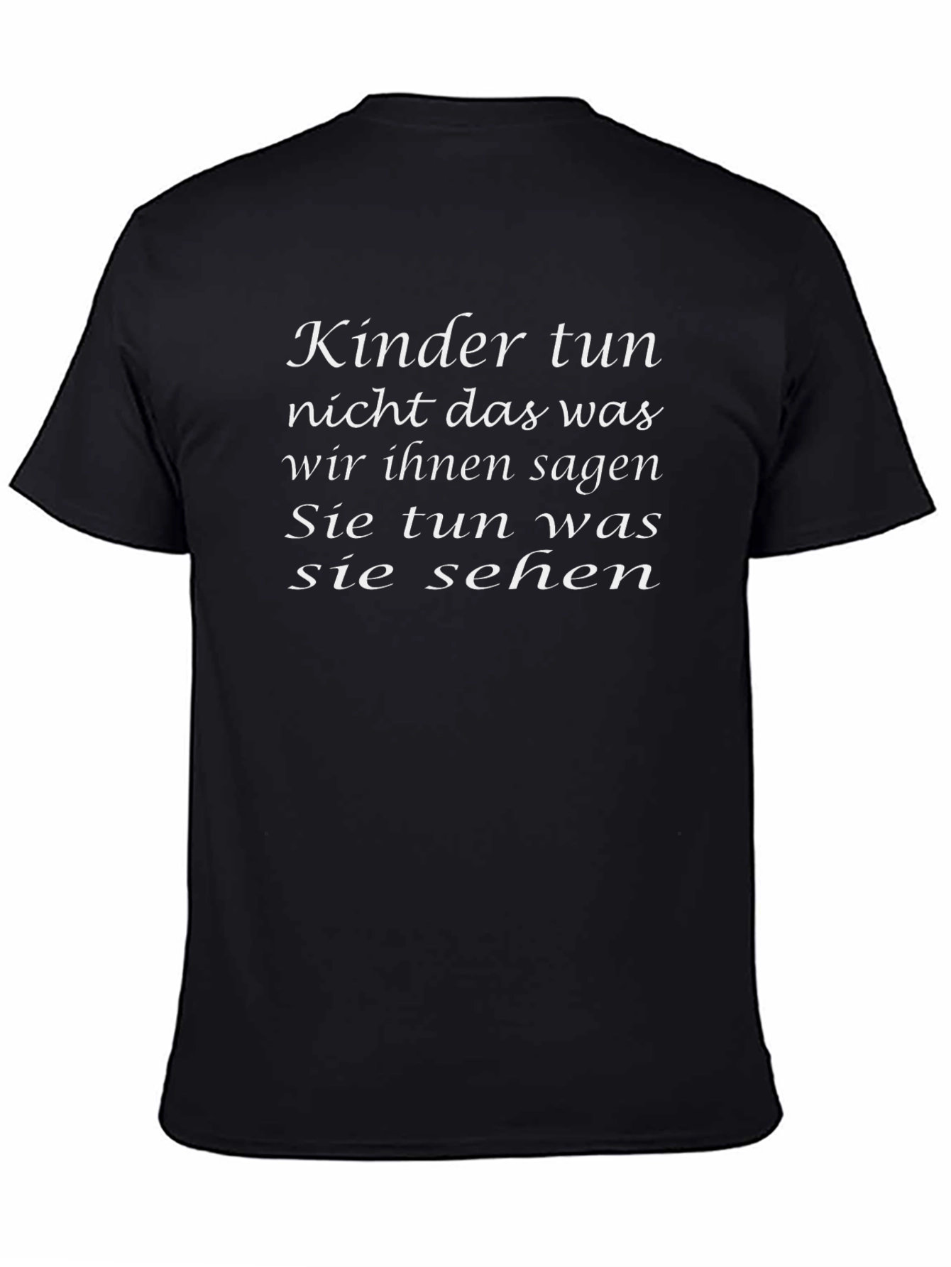 Kids See Kids Do Black T-Shirt