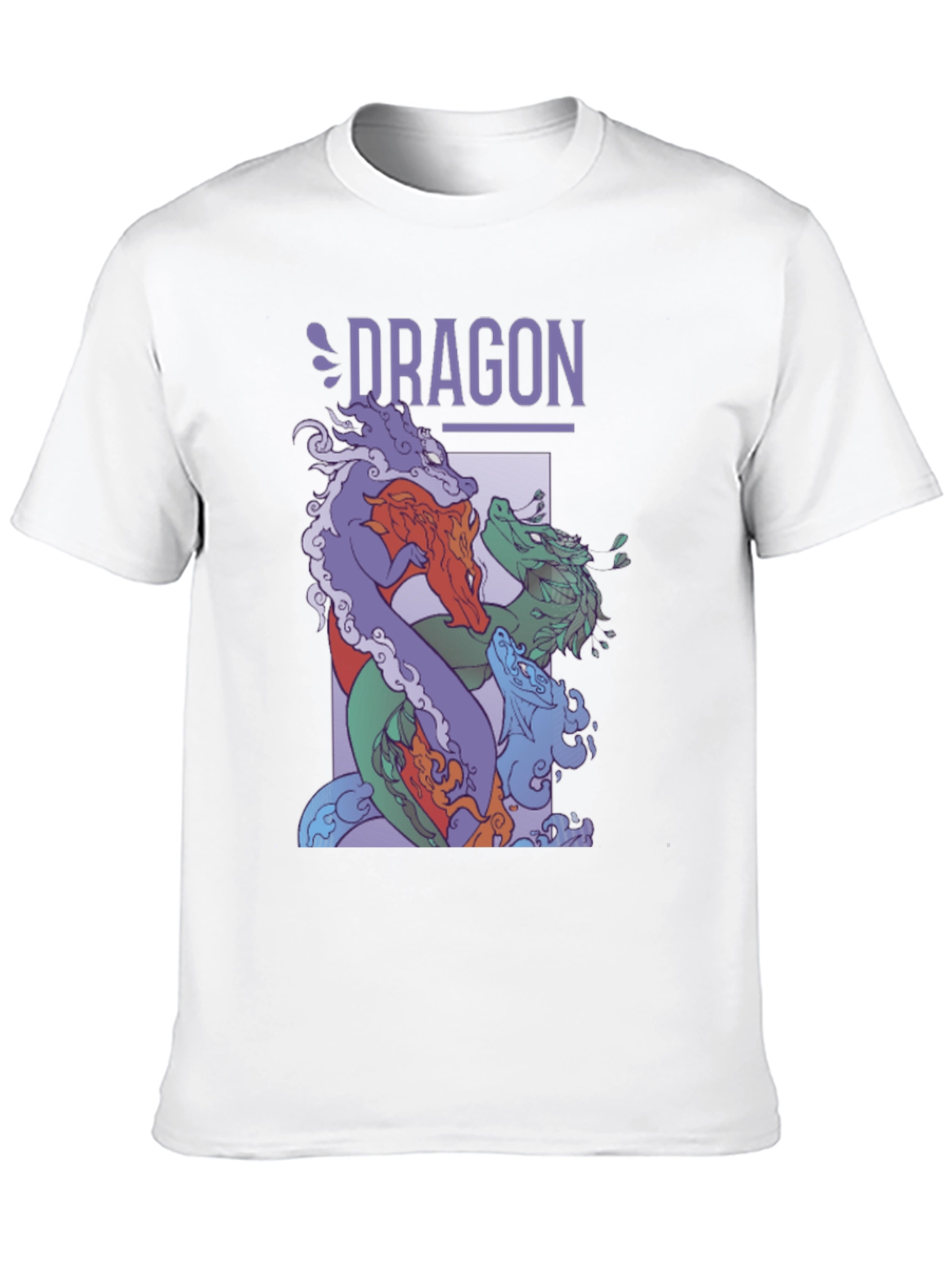 Dragon Graphic Print Tee - Black T-Shirt