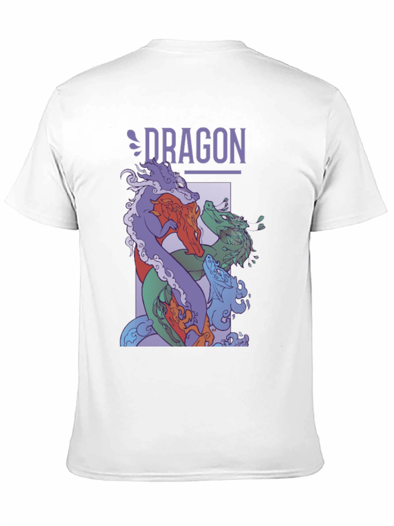 Dragon Graphic Print Tee - Black T-Shirt