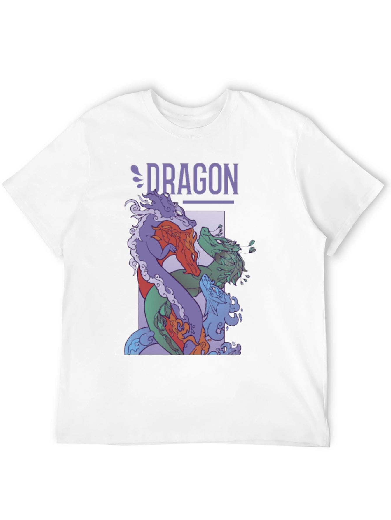 Dragon Graphic Print Tee - Black T-Shirt