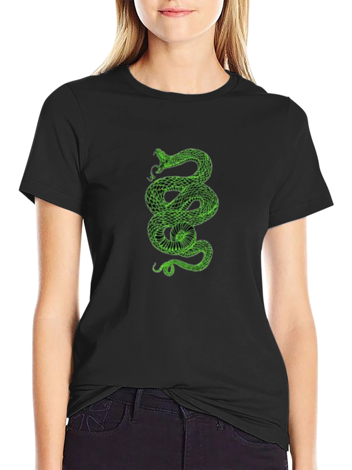 Green Snake Graphic Tee - Stylish Mens Shirt