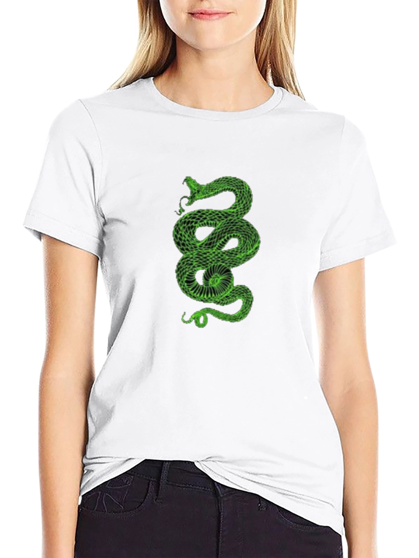Green Snake Graphic Tee - Stylish Mens Shirt