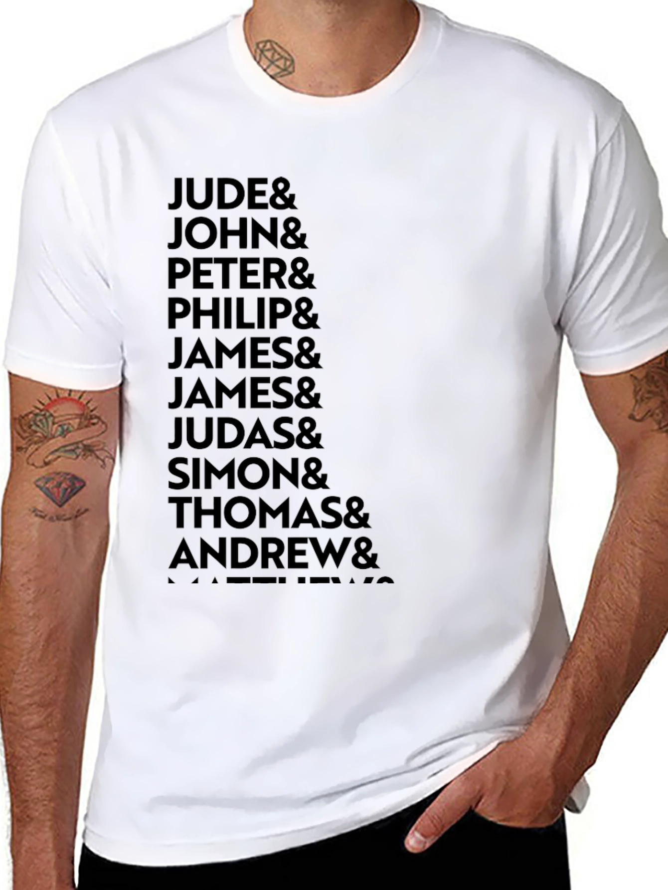 Twelve Apostles Black T-Shirt