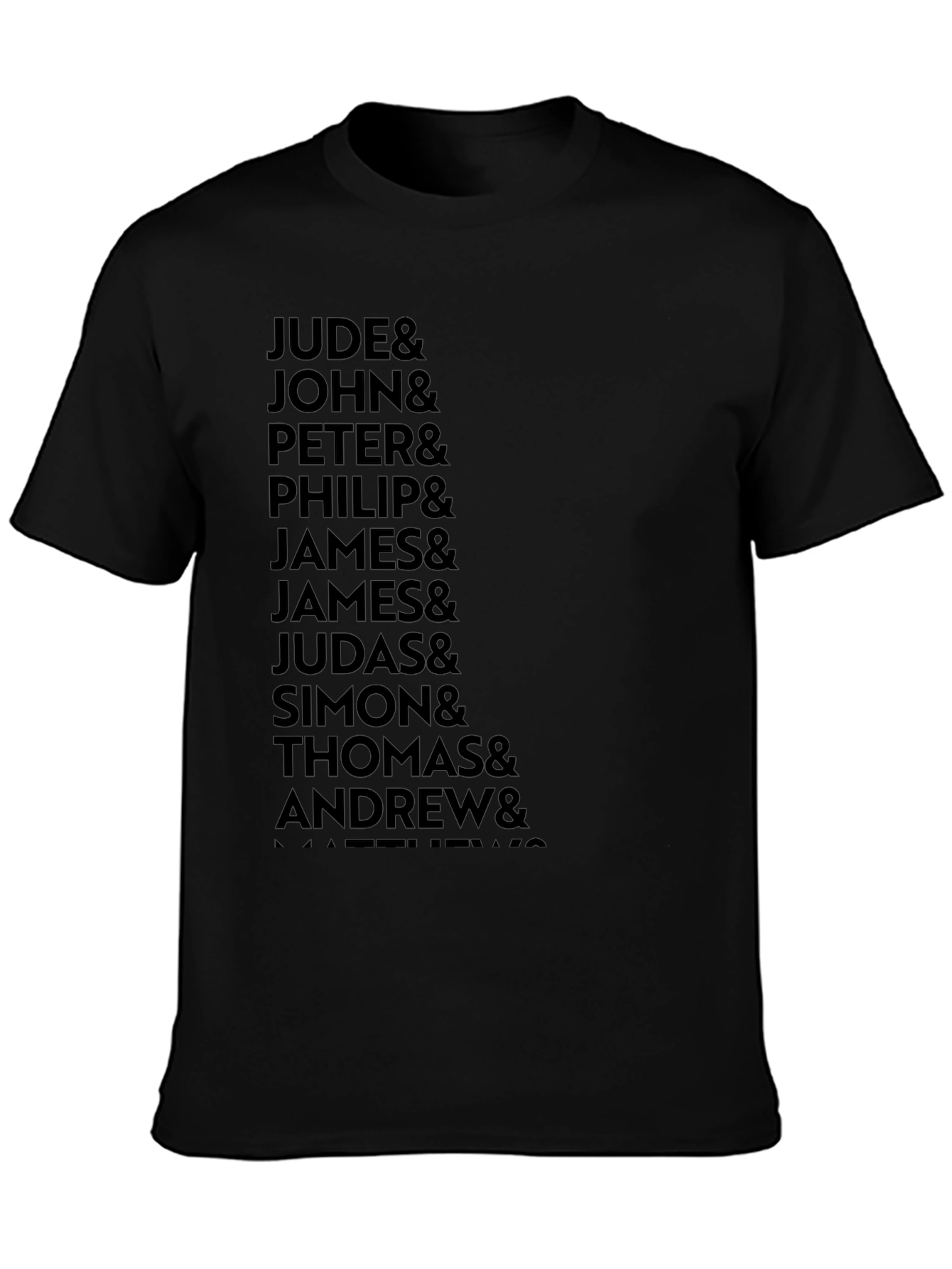 Twelve Apostles Black T-Shirt