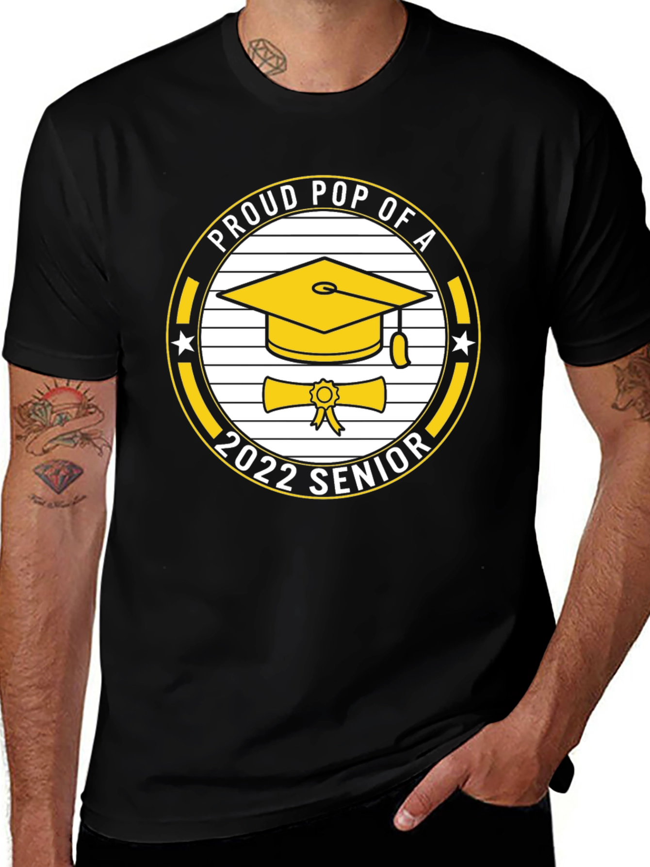 Proud Pop of a 2022 Senior T-Shirt