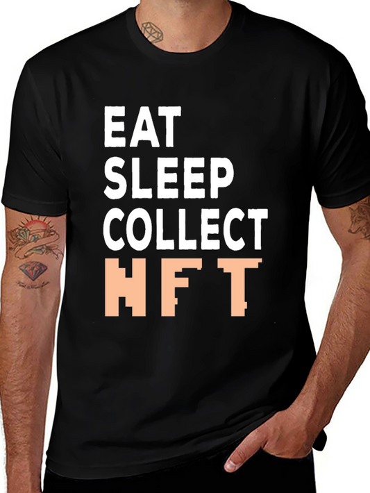 Eat Sleep Collect NFT Graphic Tee