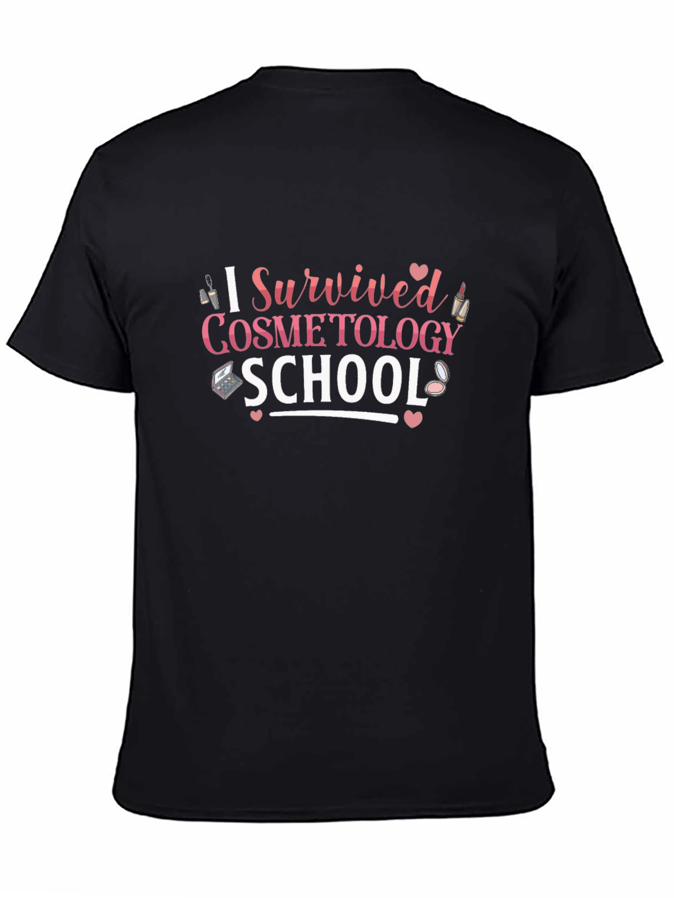 I Survived Cosmetology School Black T-Shirt