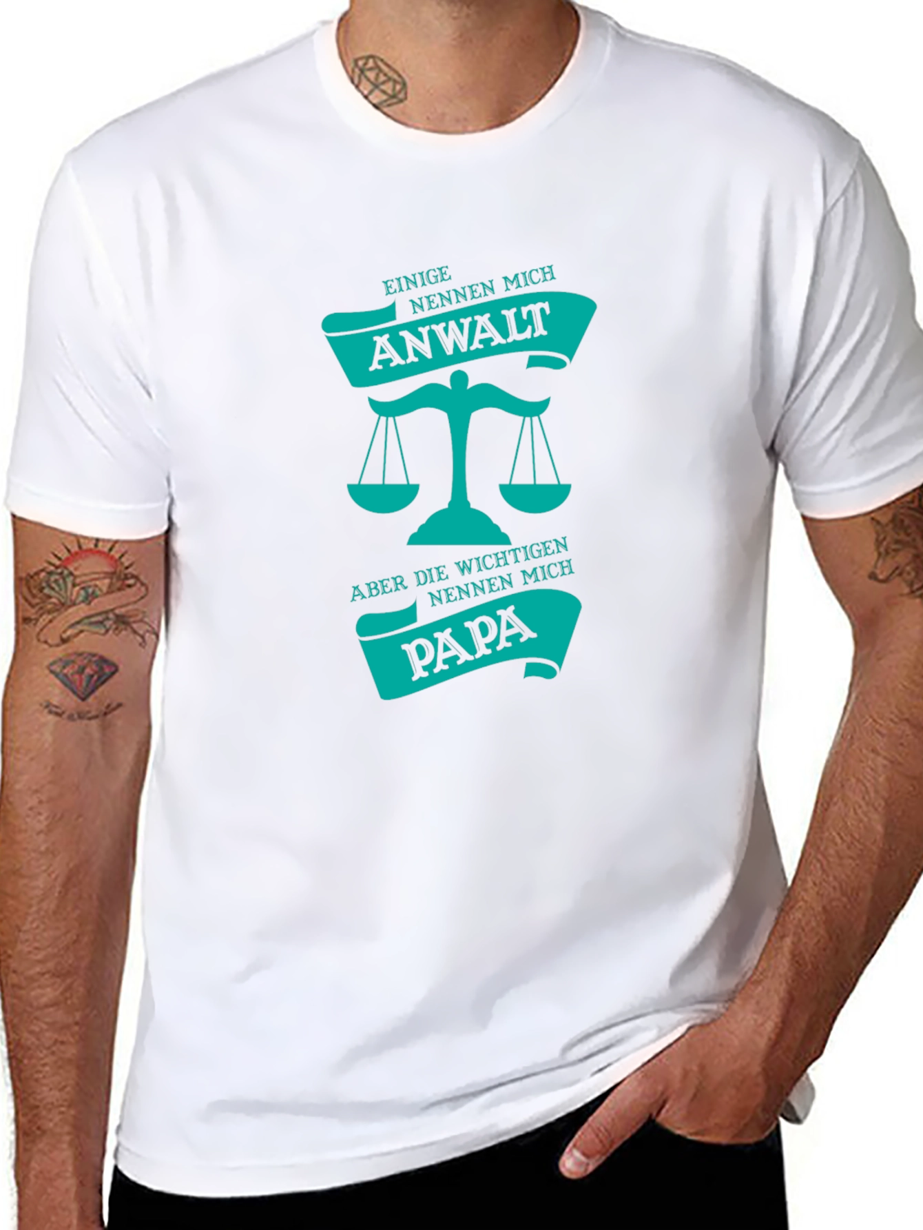 Anwalt Papa T-Shirt - Attorney Dad Tee