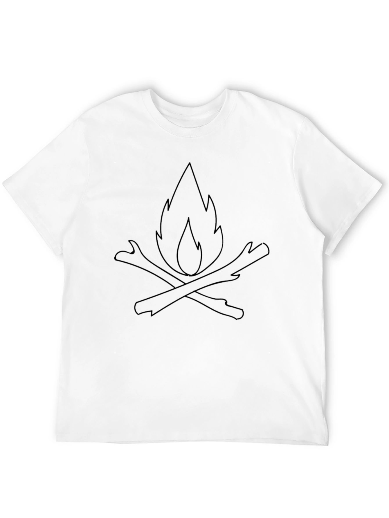Campfire Graphic Tee - Black Casual Shirt