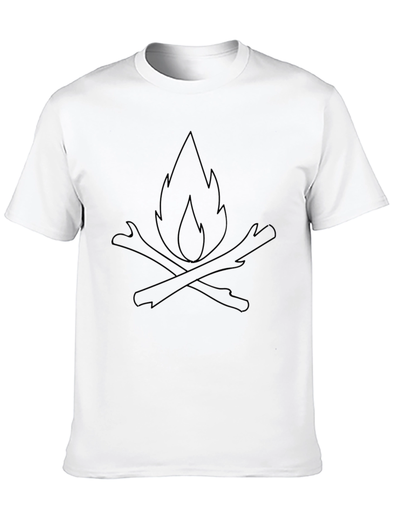 Campfire Graphic Tee - Black Casual Shirt