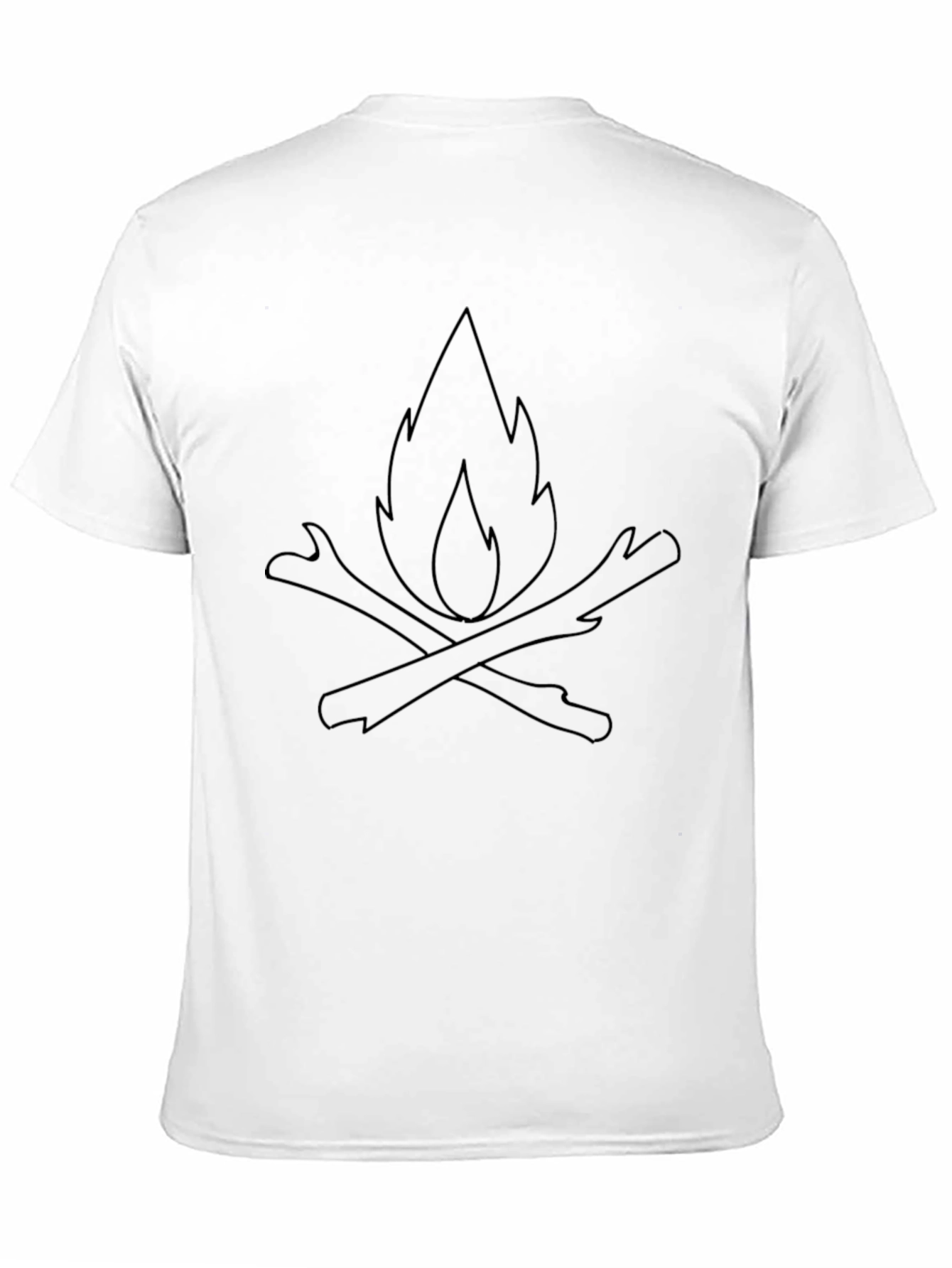 Campfire Graphic Tee - Black Casual Shirt