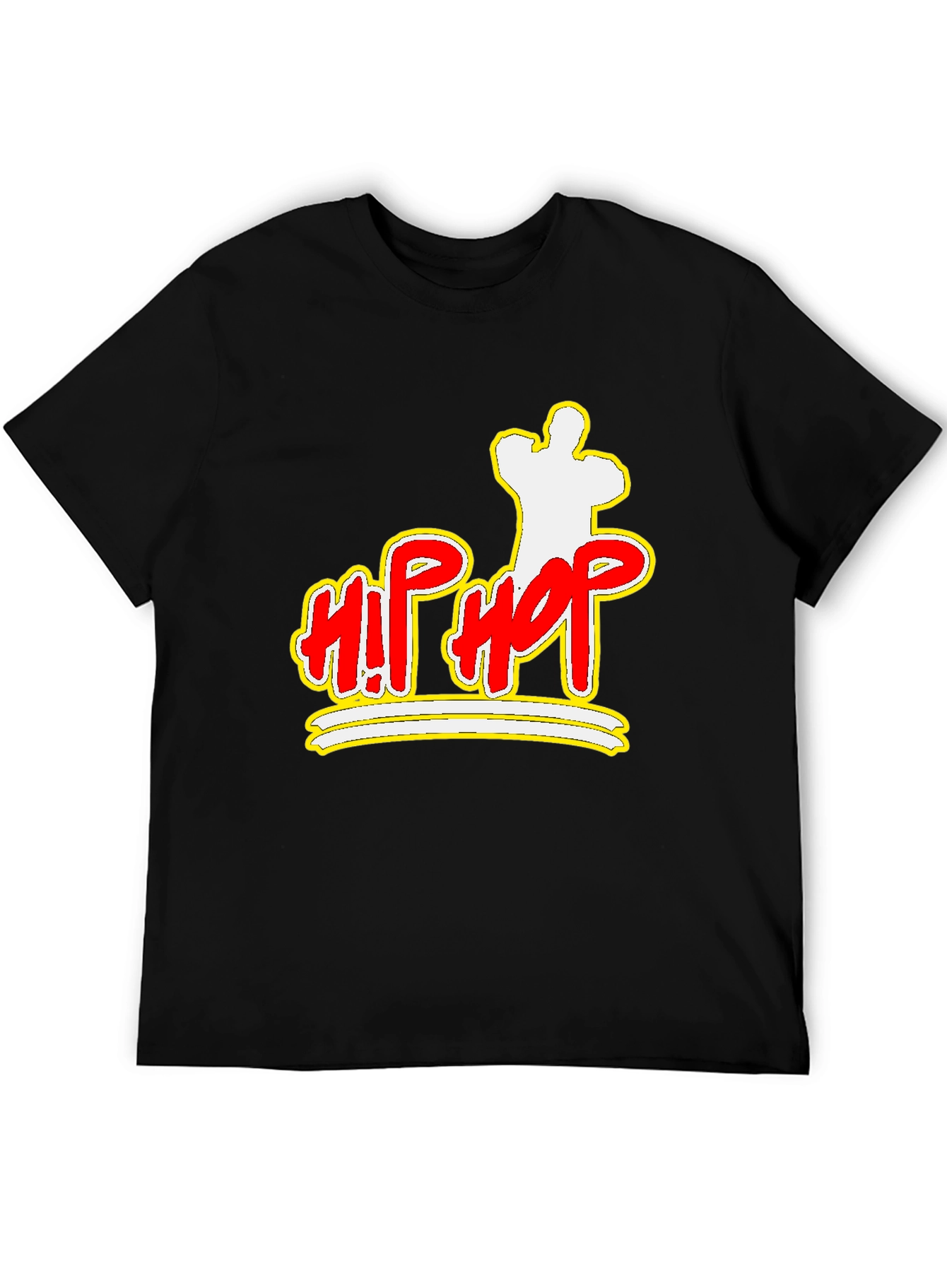 Hip Hop Graphic Black T-Shirt